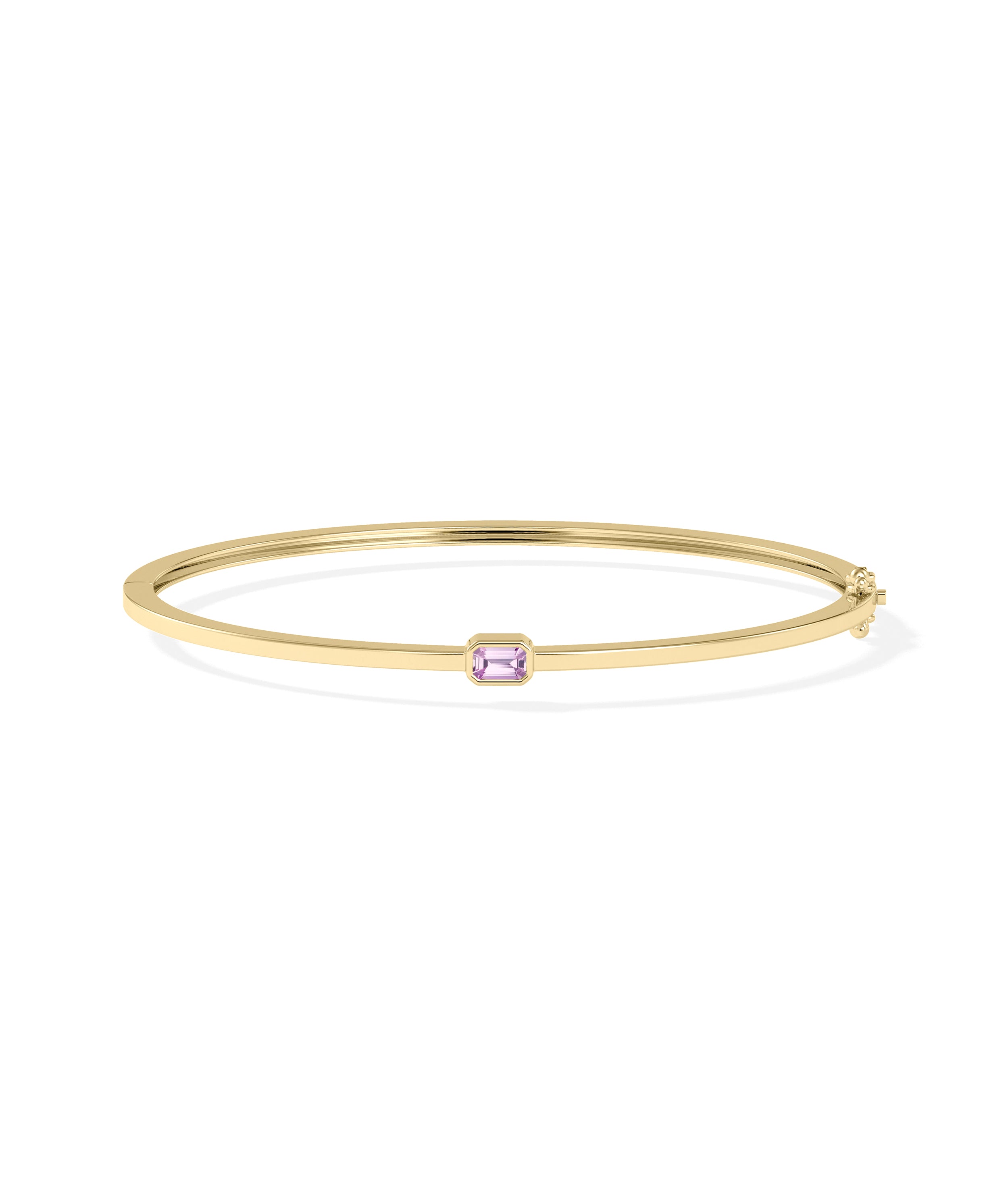 Birthstone Bezel Set Bangle | Diamond Bangles 