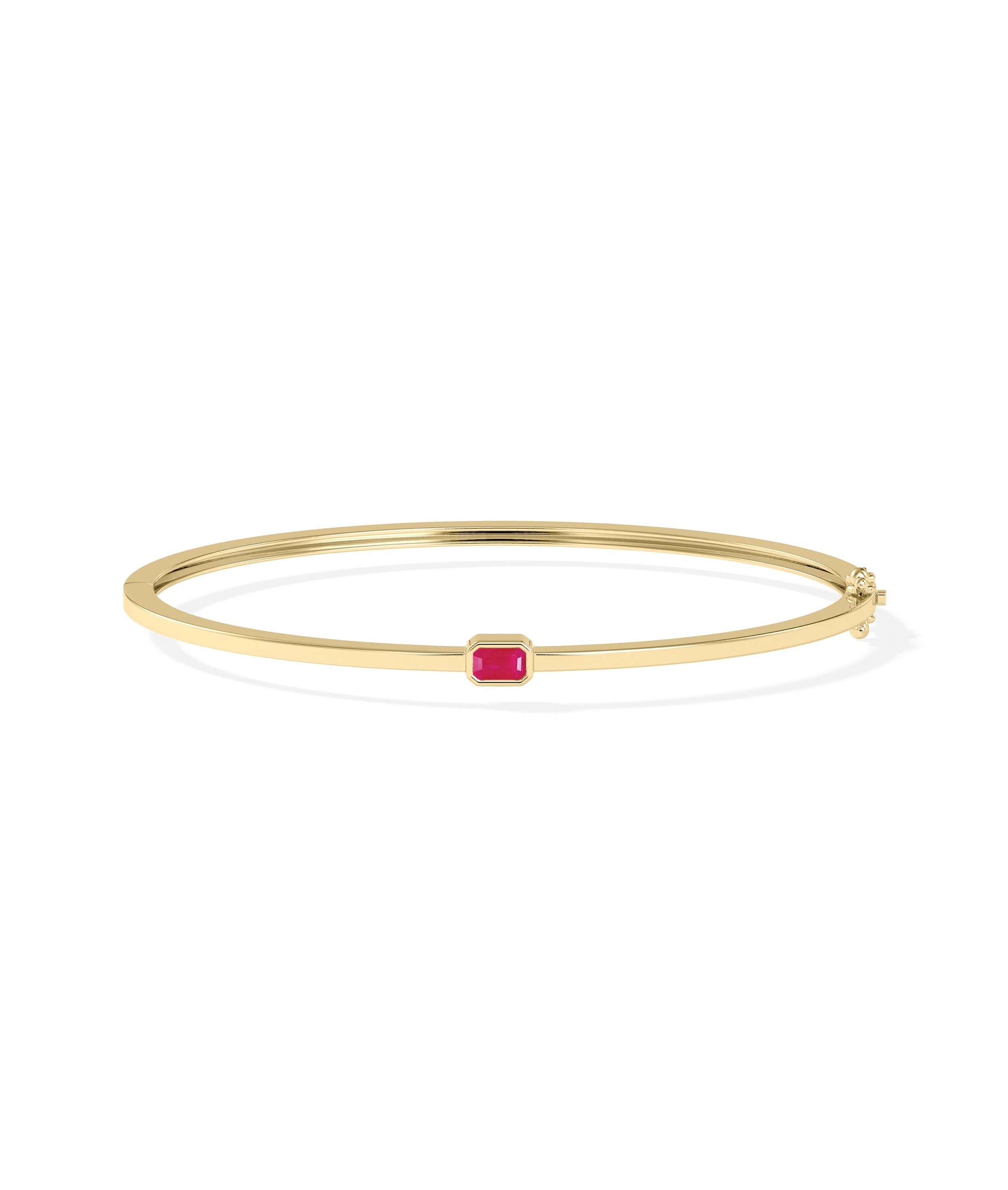 Birthstone Bezel Set Bangle | Diamond Bangles 