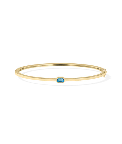 Birthstone Bezel Set Bangle | Diamond Bangles 