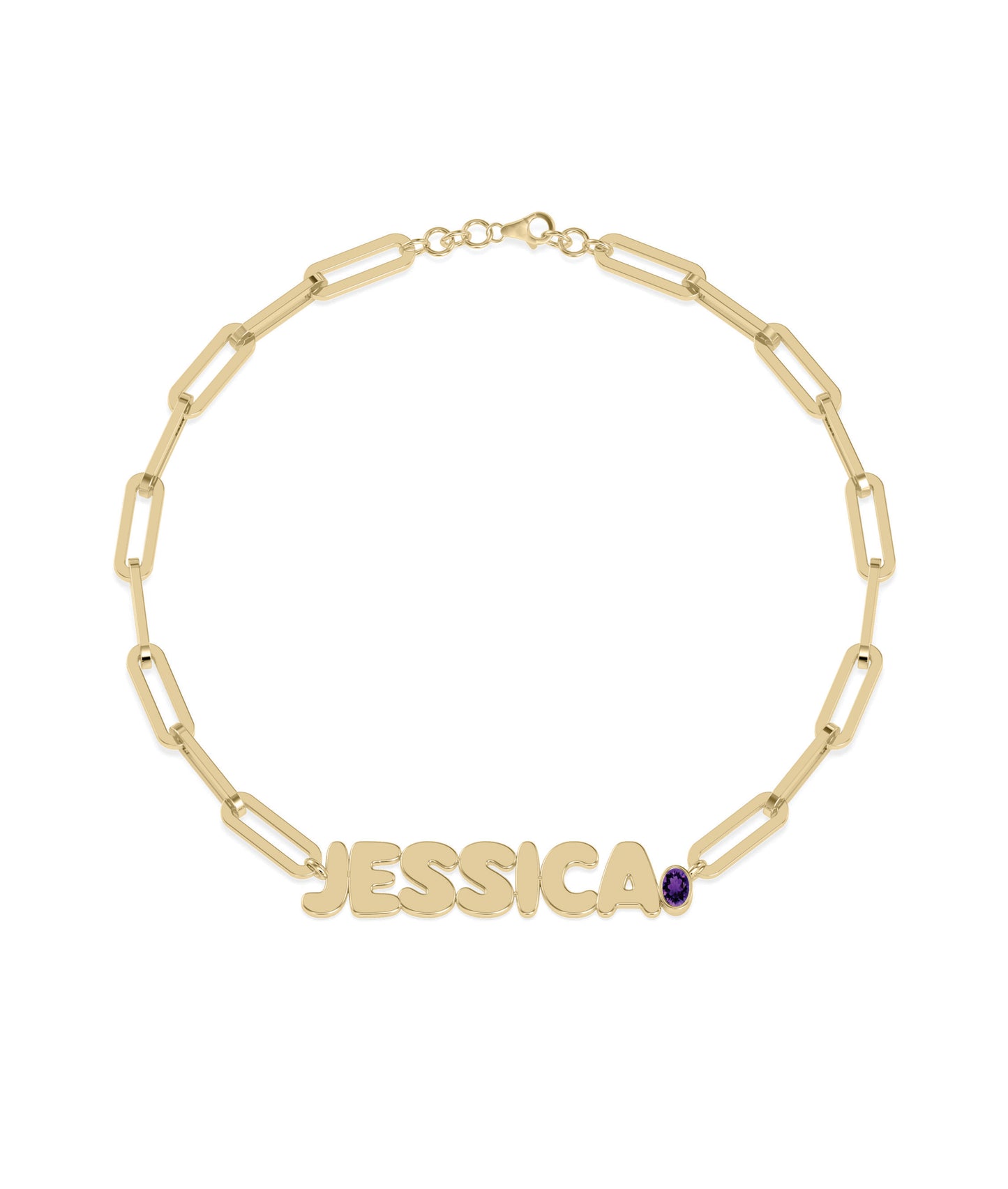 Birthstone Initials Bracelet | Buy Diamond Bracelets