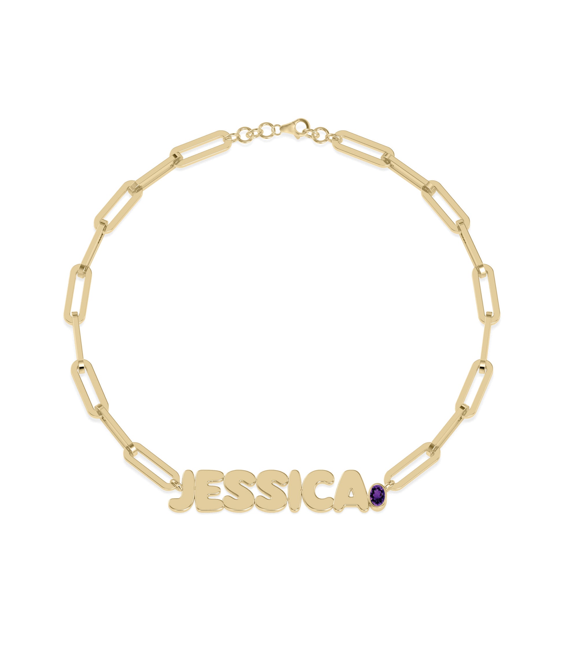 Birthstone Initials Bracelet | Buy Diamond Bracelets