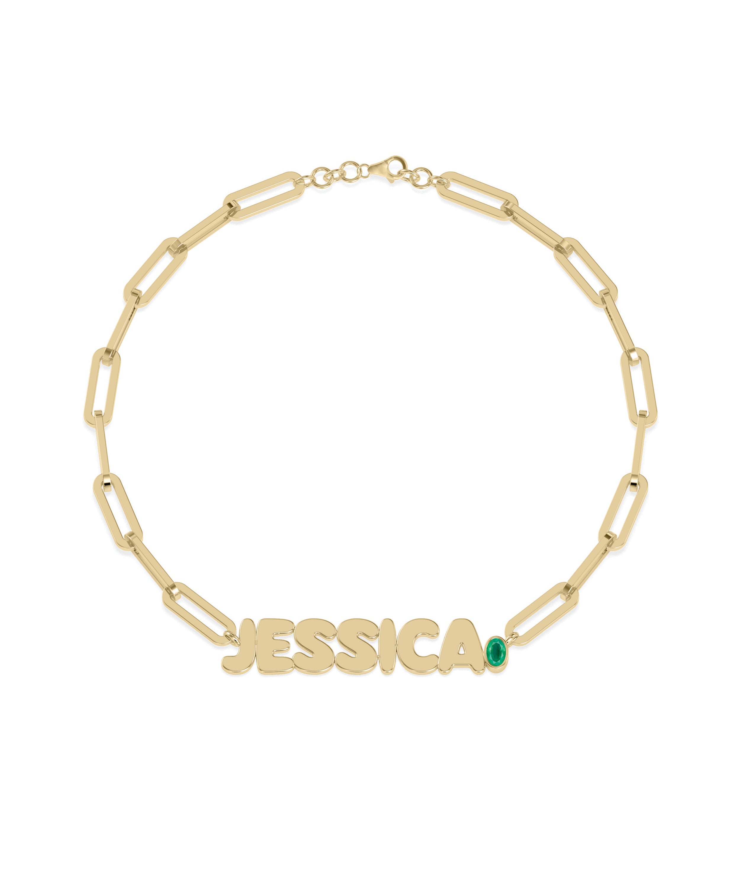 Birthstone Initials Bracelet | Buy Diamond Bracelets