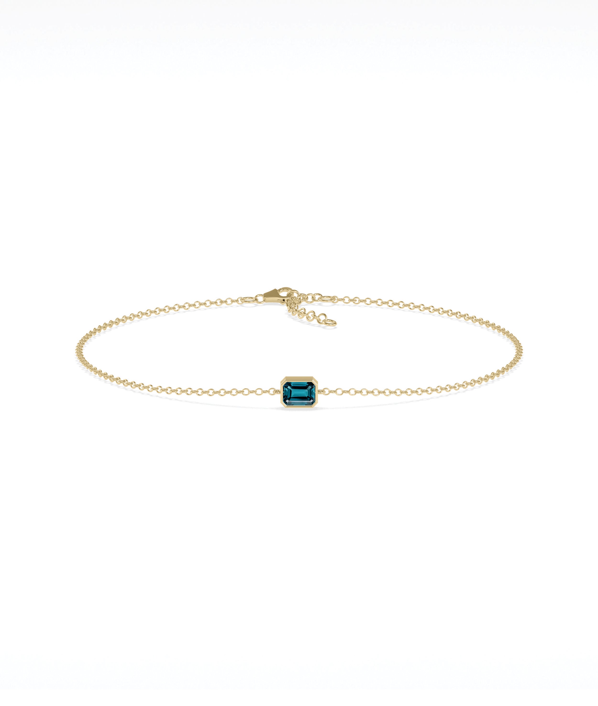 Bezel Set Birthstone Bracelet | Diamond Bracelet