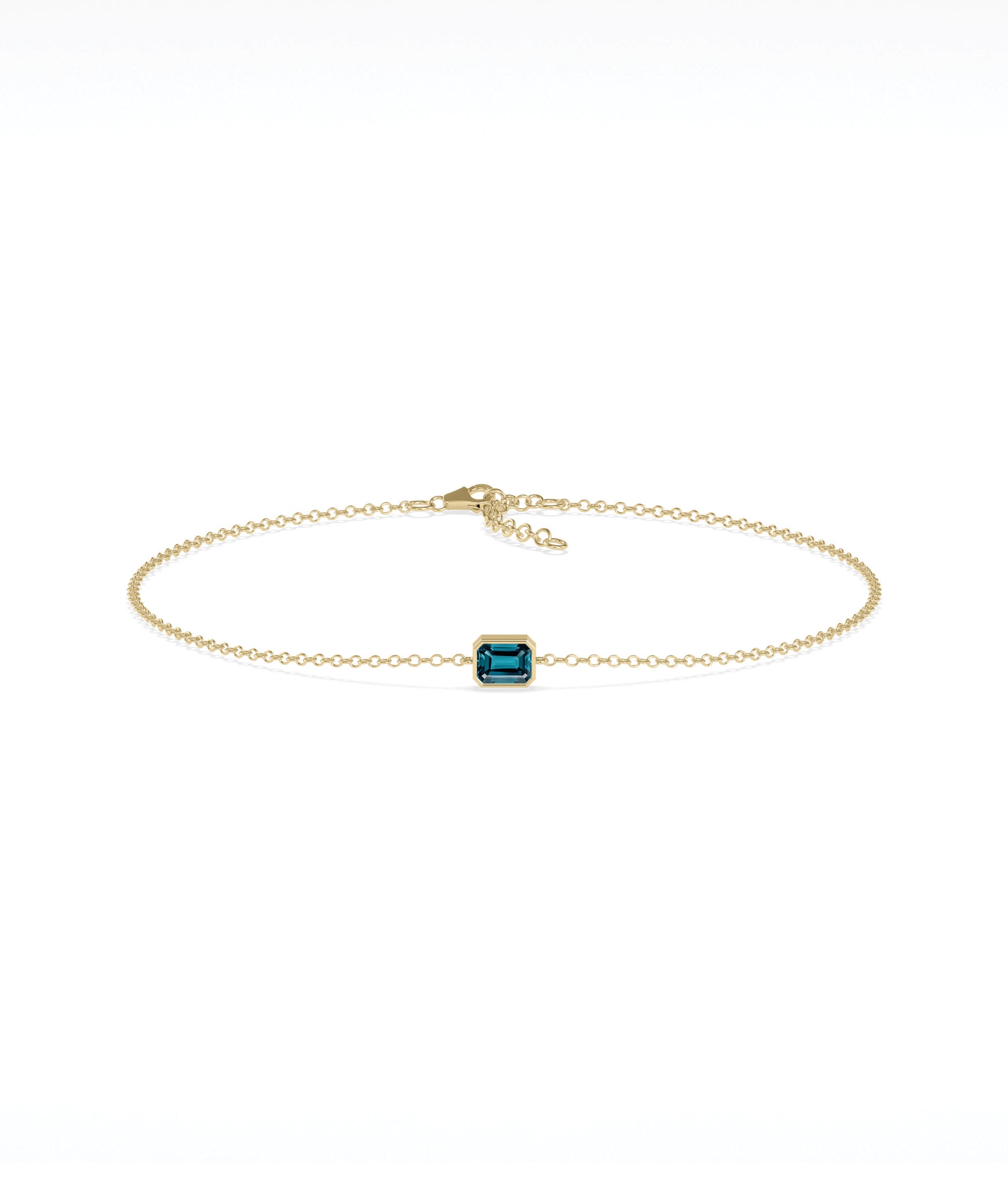 Bezel Set Birthstone Bracelet | Diamond Bracelet