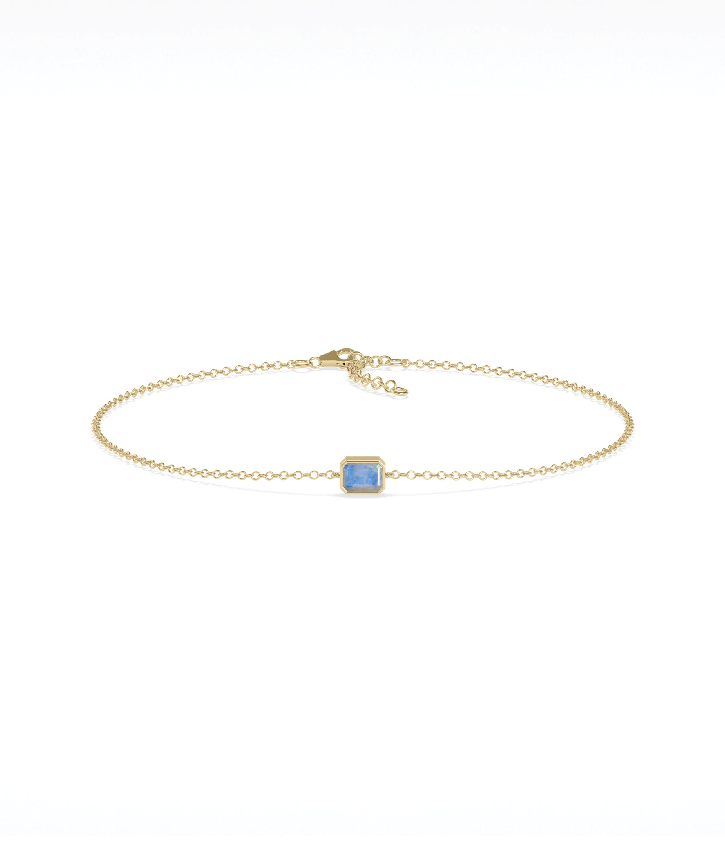 Bezel Set Birthstone Bracelet | Diamond Bracelet