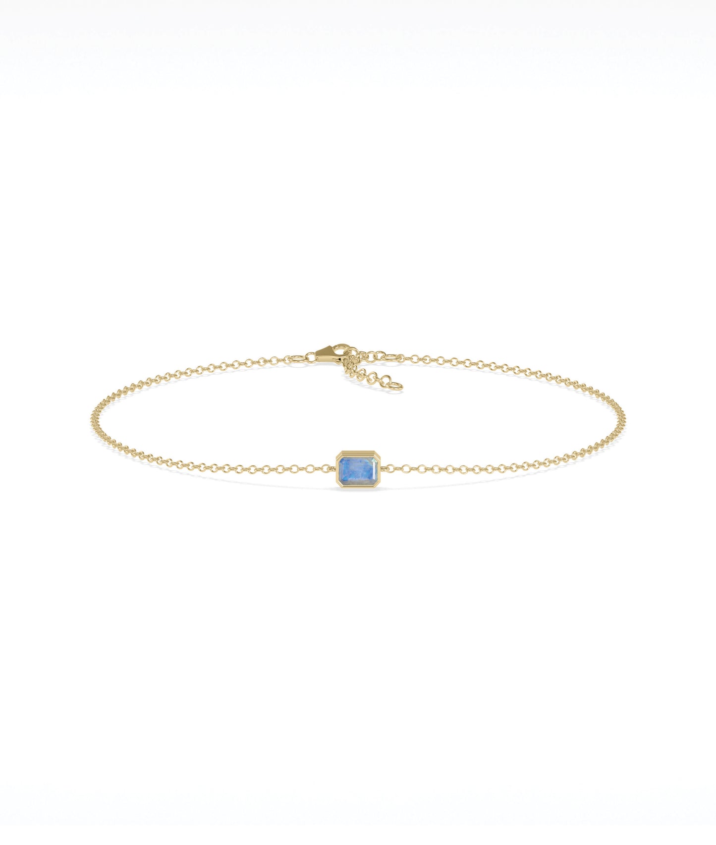 Bezel Set Birthstone Bracelet | Diamond Bracelet