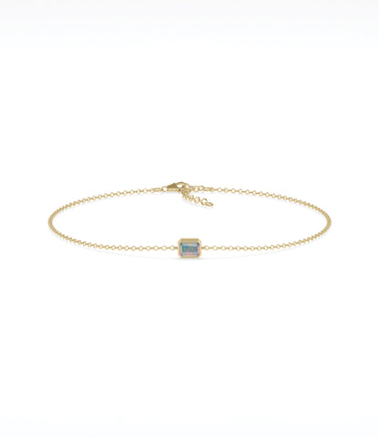 Bezel Set Birthstone Bracelet