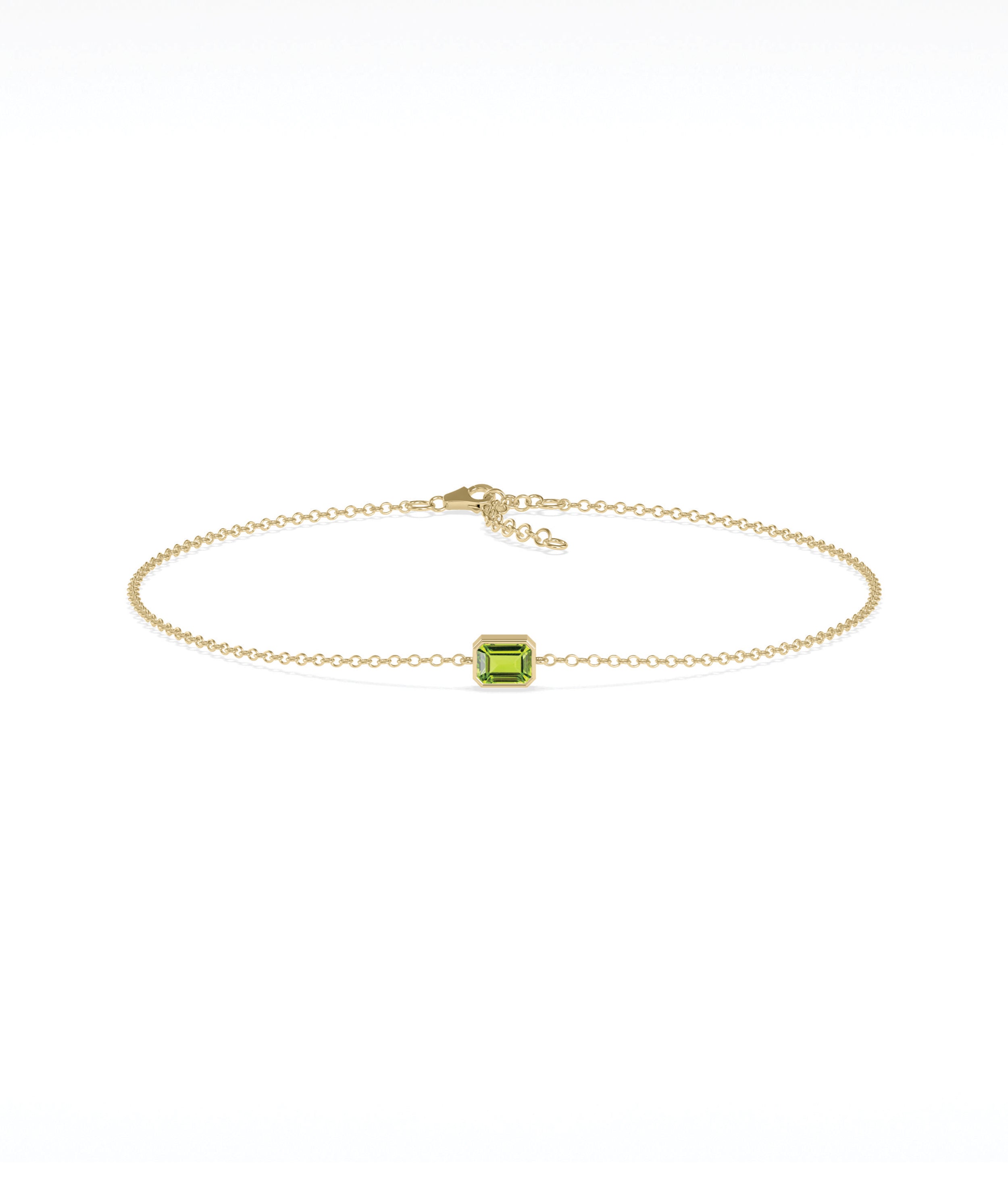 Bezel Set Birthstone Bracelet | Diamond Bracelet