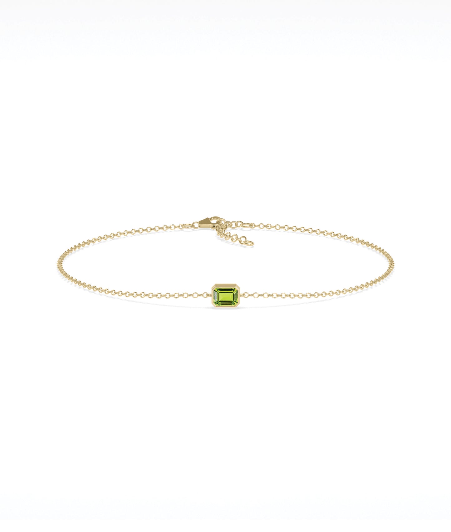 Bezel Set Birthstone Bracelet | Diamond Bracelet