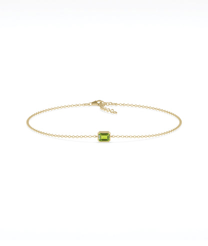 Bezel Set Birthstone Bracelet | Diamond Bracelet