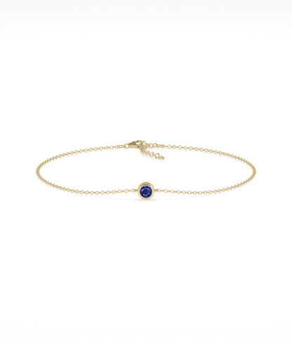 Bezel Set Cable Bracelet | Diamond Bracelet