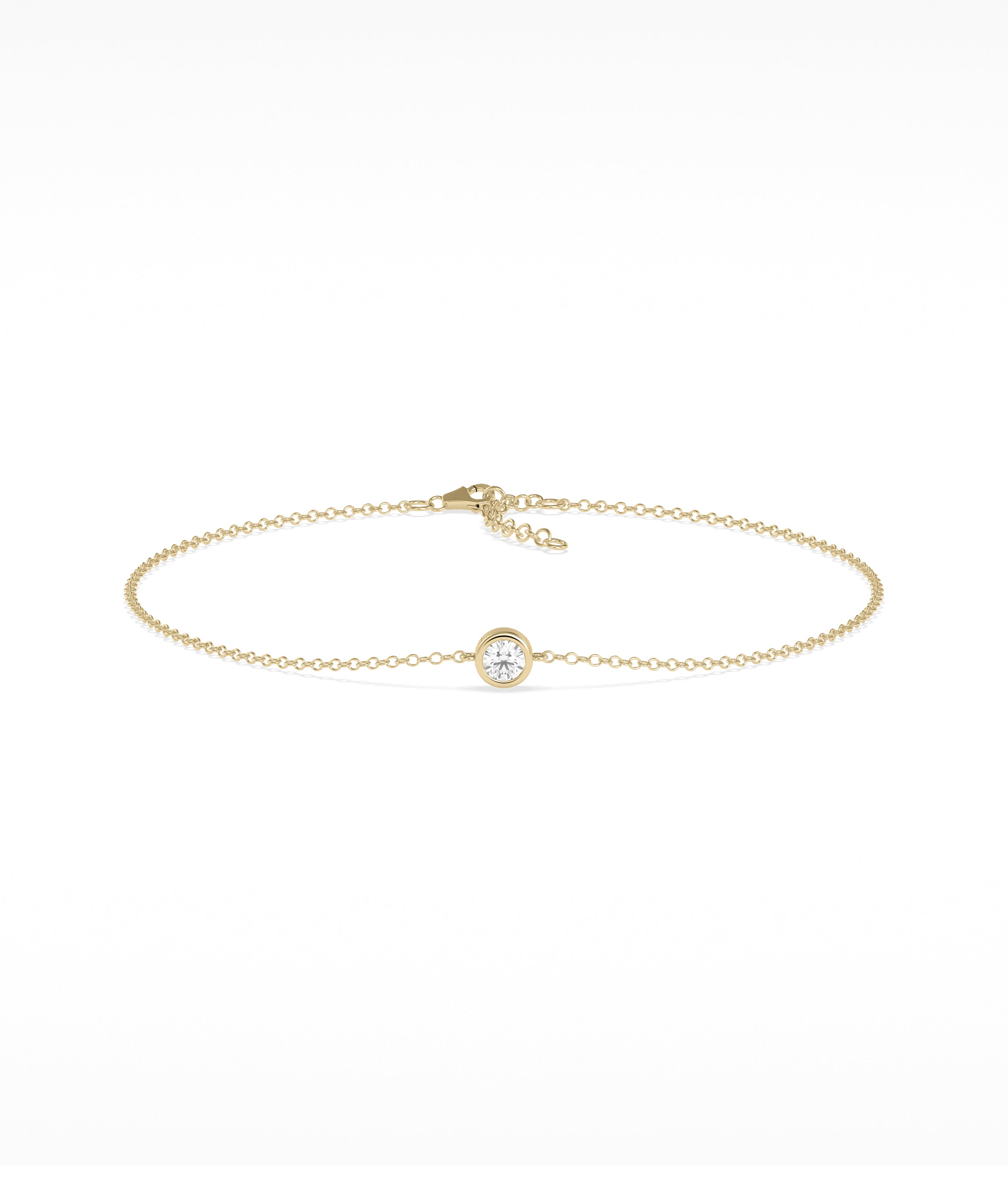 Bezel Set Cable Bracelet | Diamond Bracelet