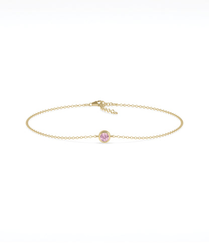 Bezel Set Cable Bracelet | Diamond Bracelet