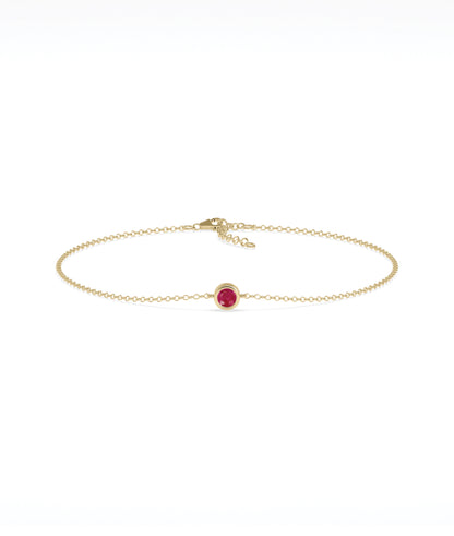 Bezel Set Cable Bracelet | Diamond Bracelet