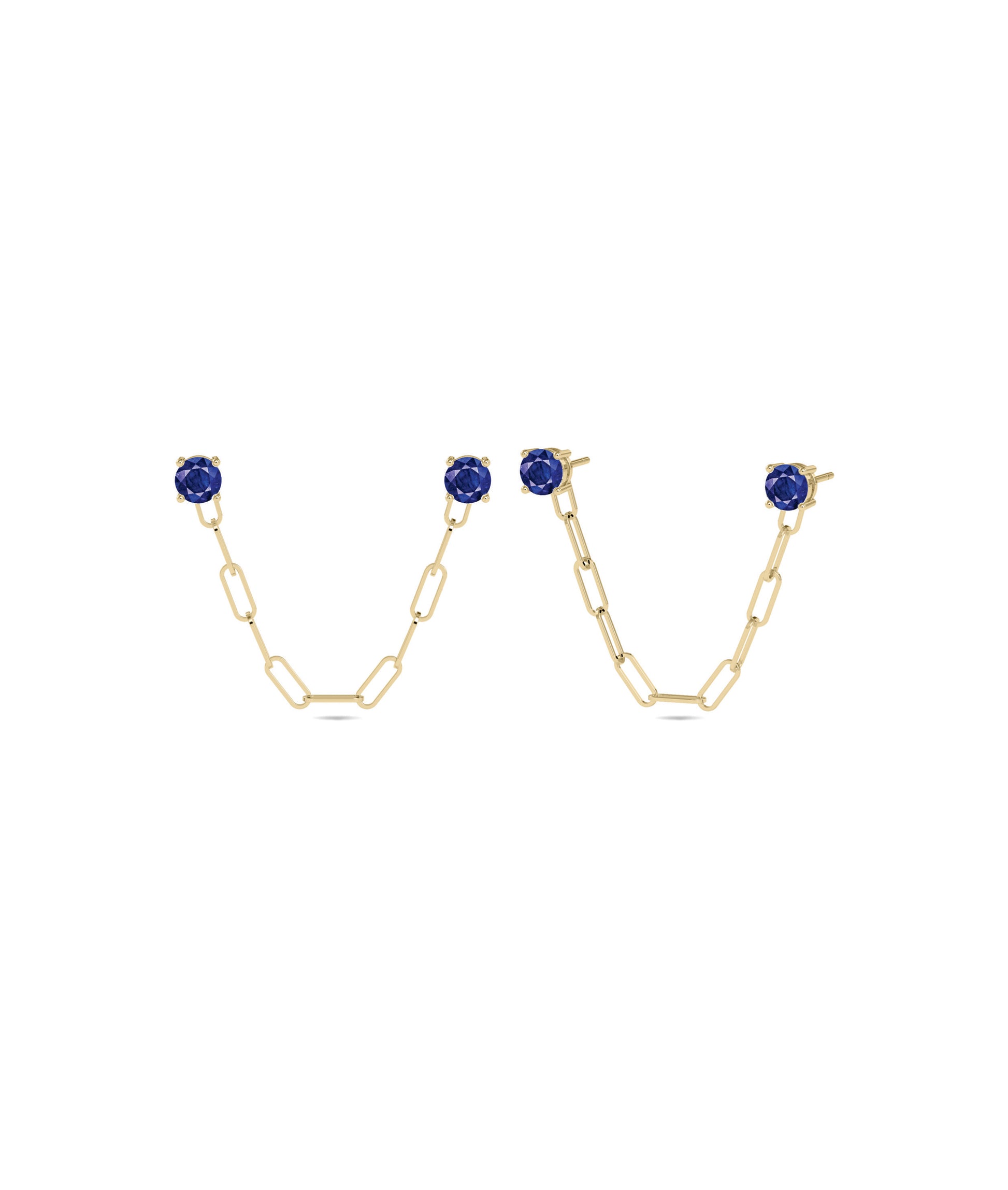 Birthstone Paper Clip Earring | Perfect Diamond Earrings 