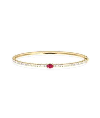 Solitaire Birthstone Tennis Bracelet- diamond bangle bracelet