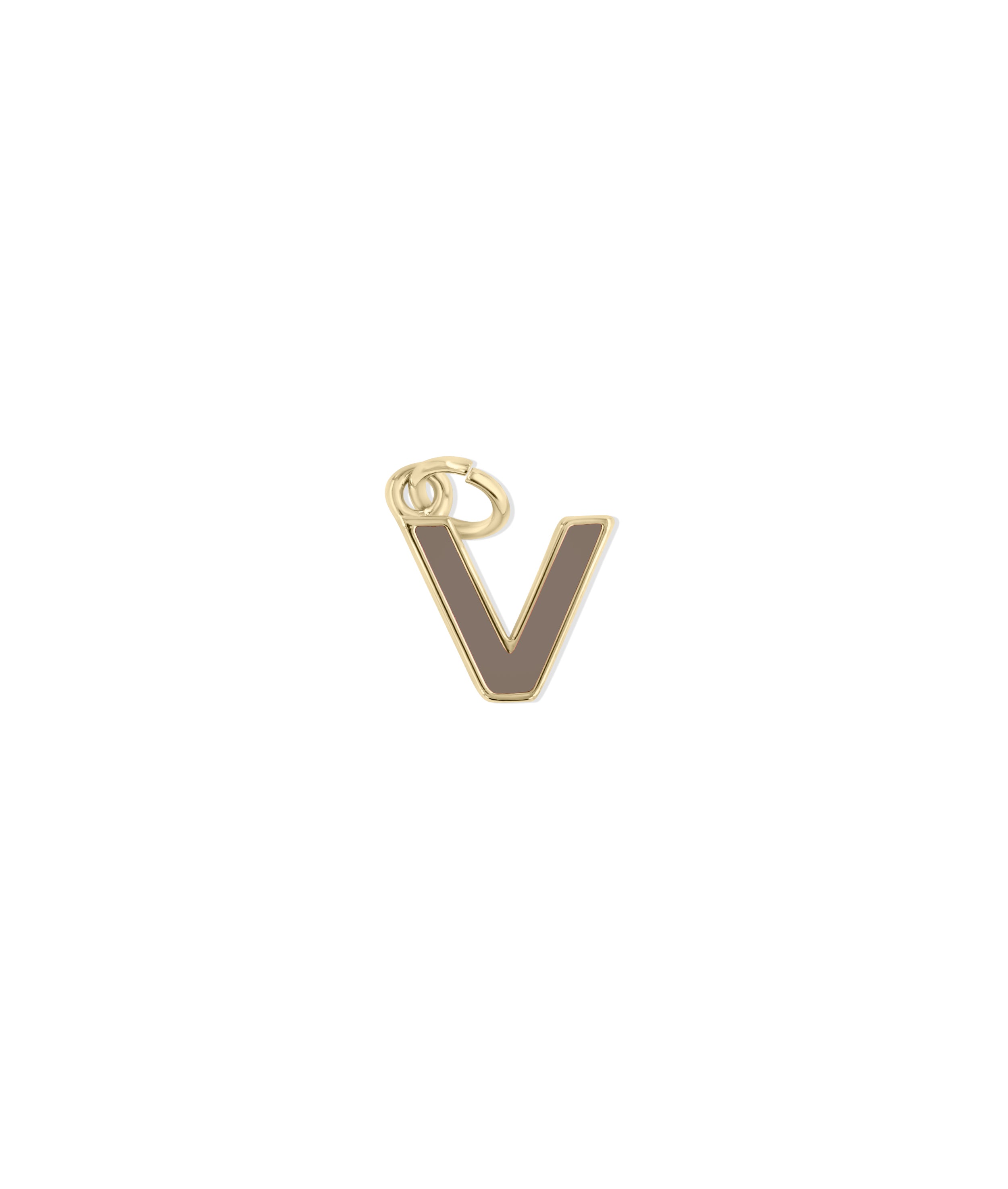Enamel Letter Charm - 79e | Everyday 14K Gold Jewelry