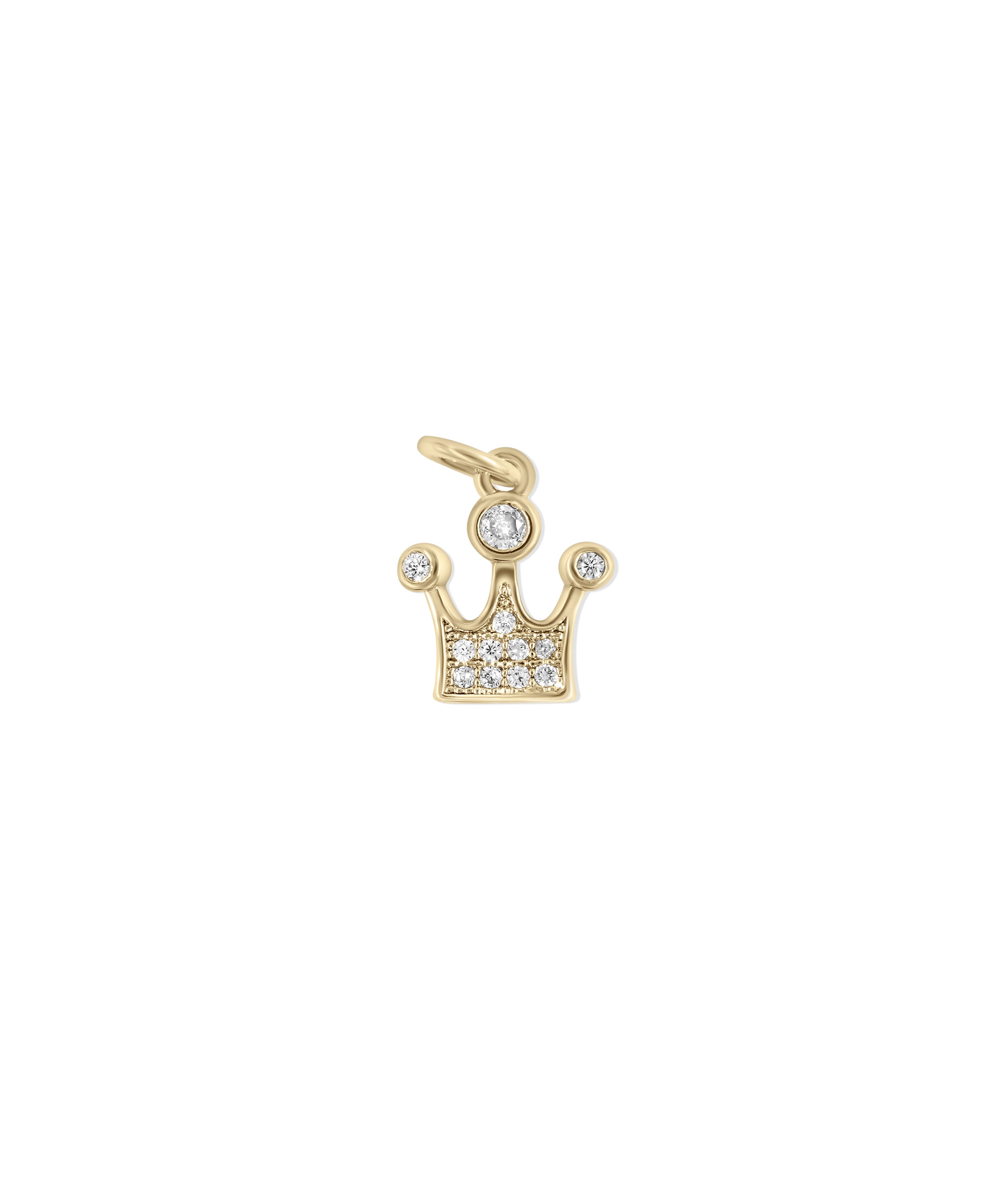 Diamond Crown Charm - 79e | Everyday 14K Gold Jewelry
