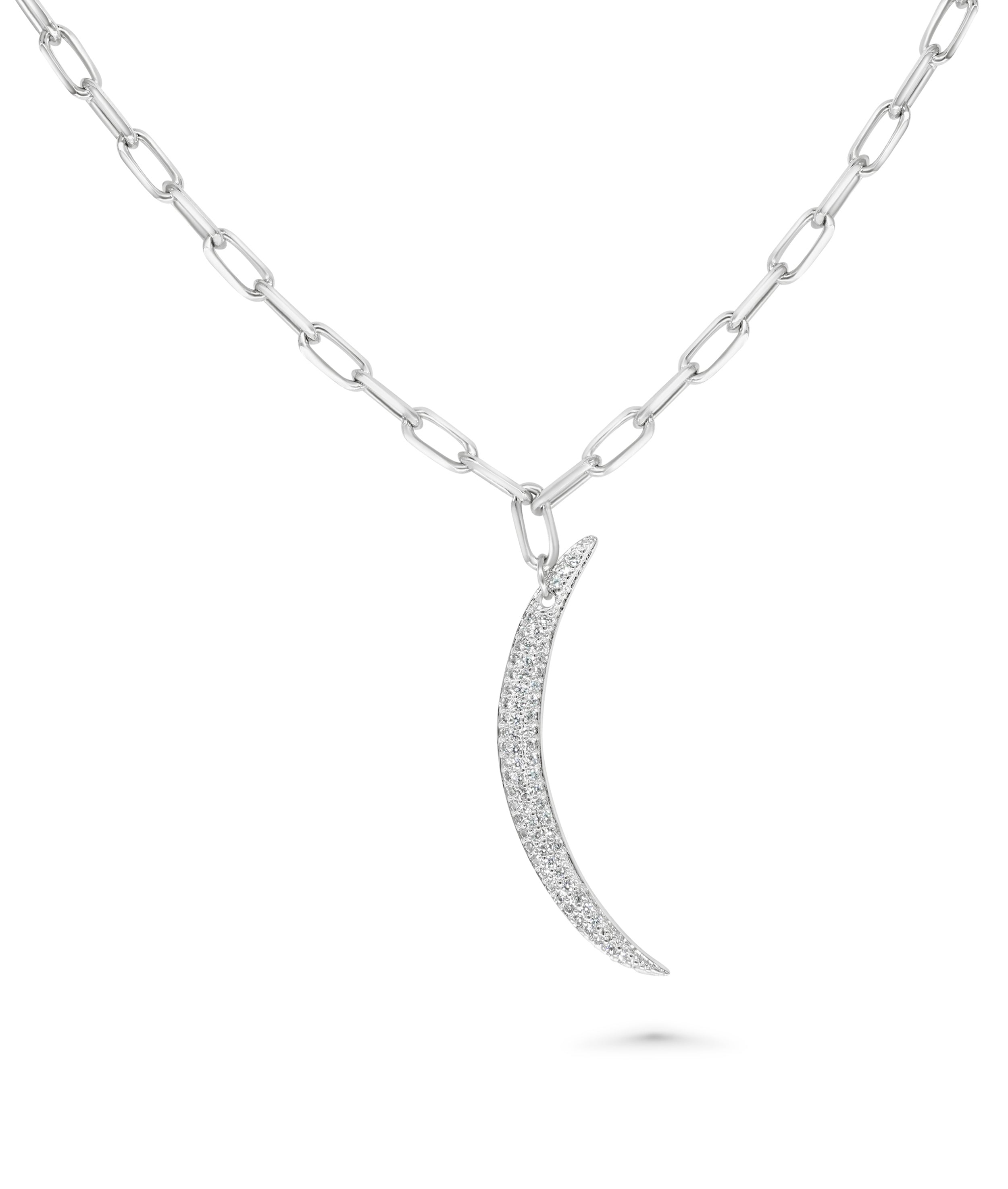 Crescent Diamond Charm - 79e | Everyday 14K Gold Jewelry