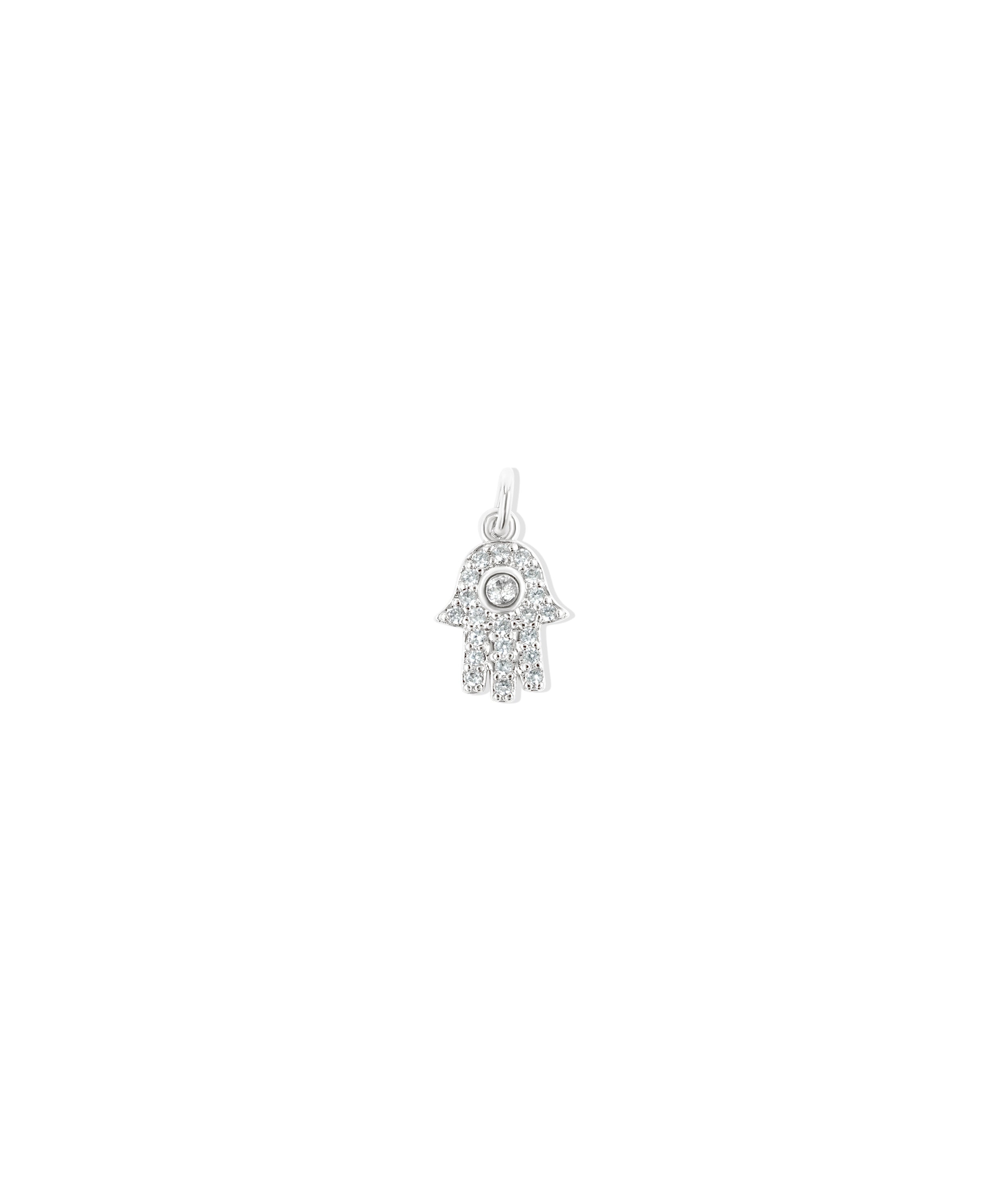 Diamond Pave Hamsa - 79e | Everyday 14K Gold Jewelry