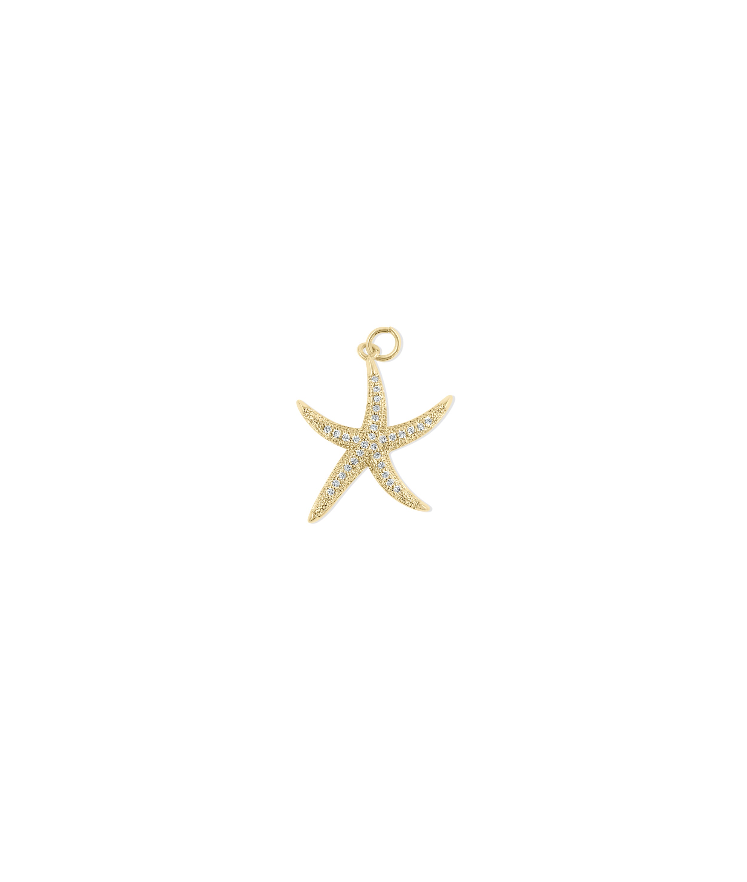 Diamond Starfish Charm - 79e | Everyday 14K Gold Jewelry