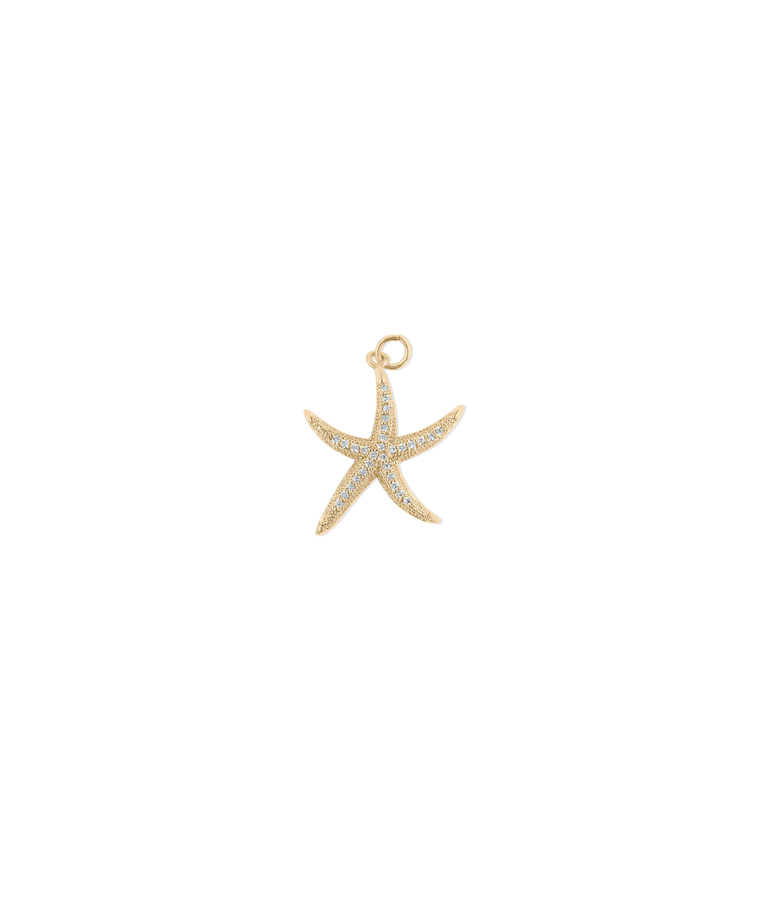 Diamond Starfish Charm - 79e | Everyday 14K Gold Jewelry