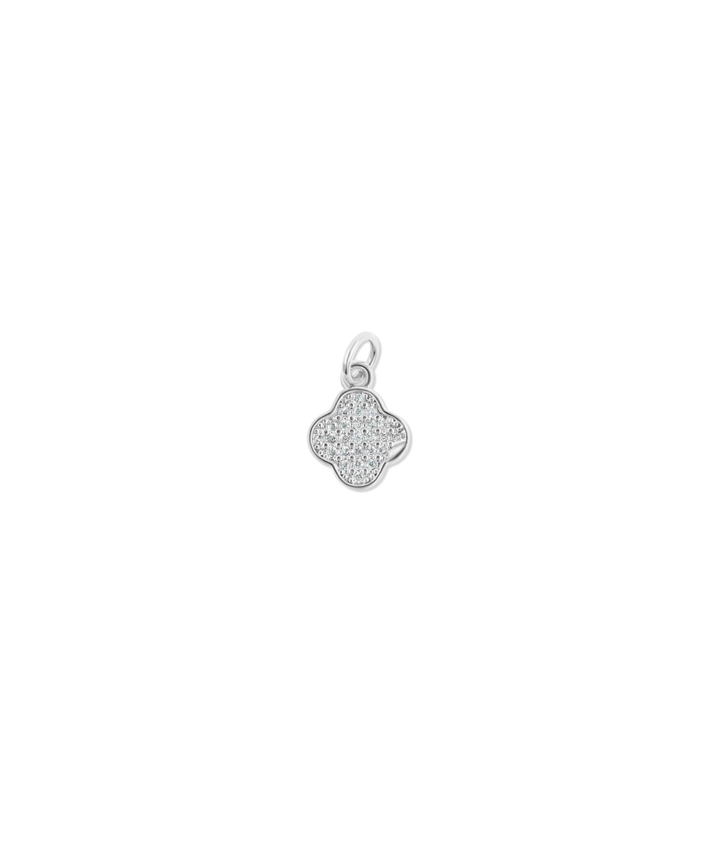 Clover Pave Charm - 79e | Everyday 14K Gold Jewelry