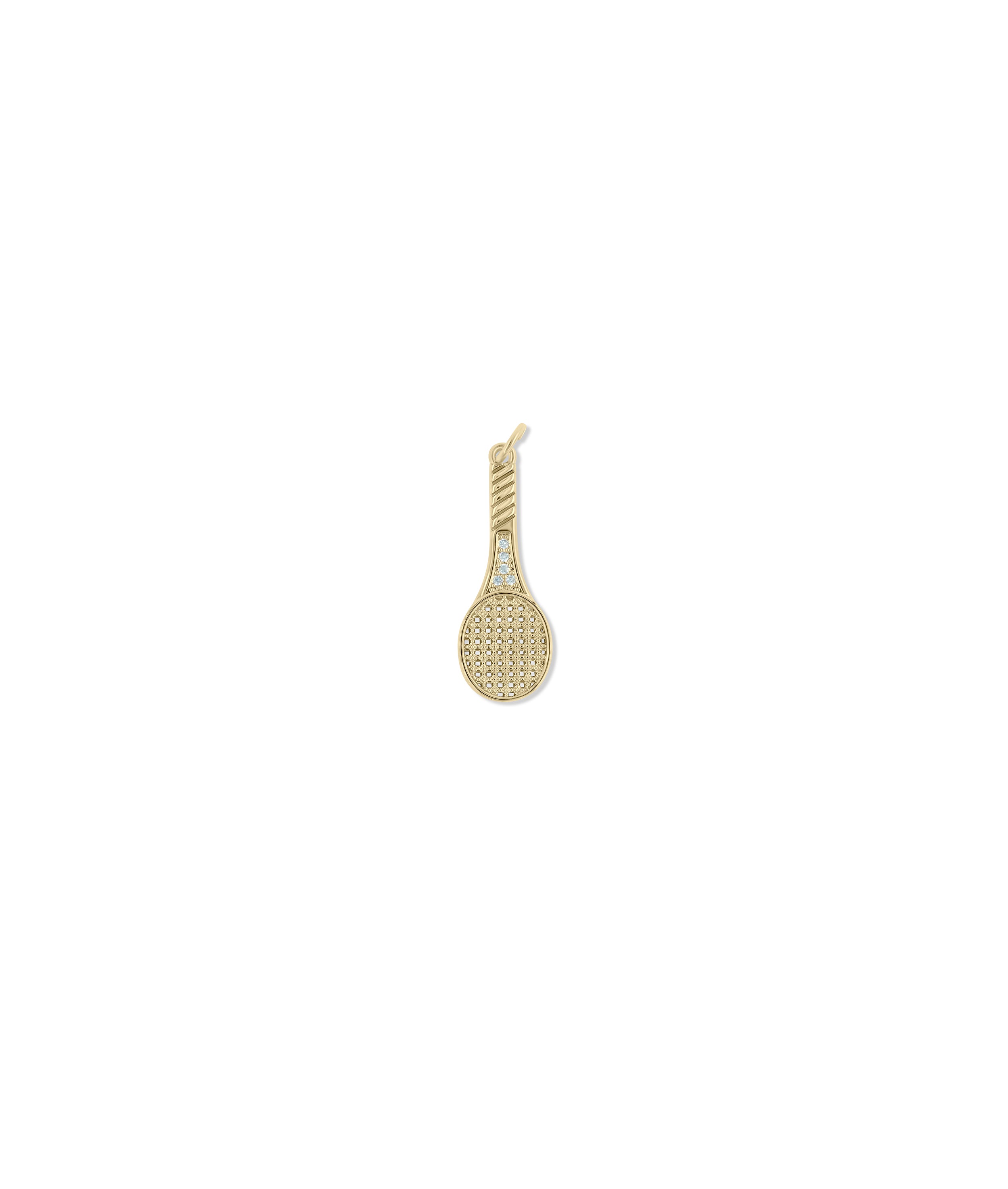 Tennis Racket Charm - 79e | Everyday 14K Gold Jewelry