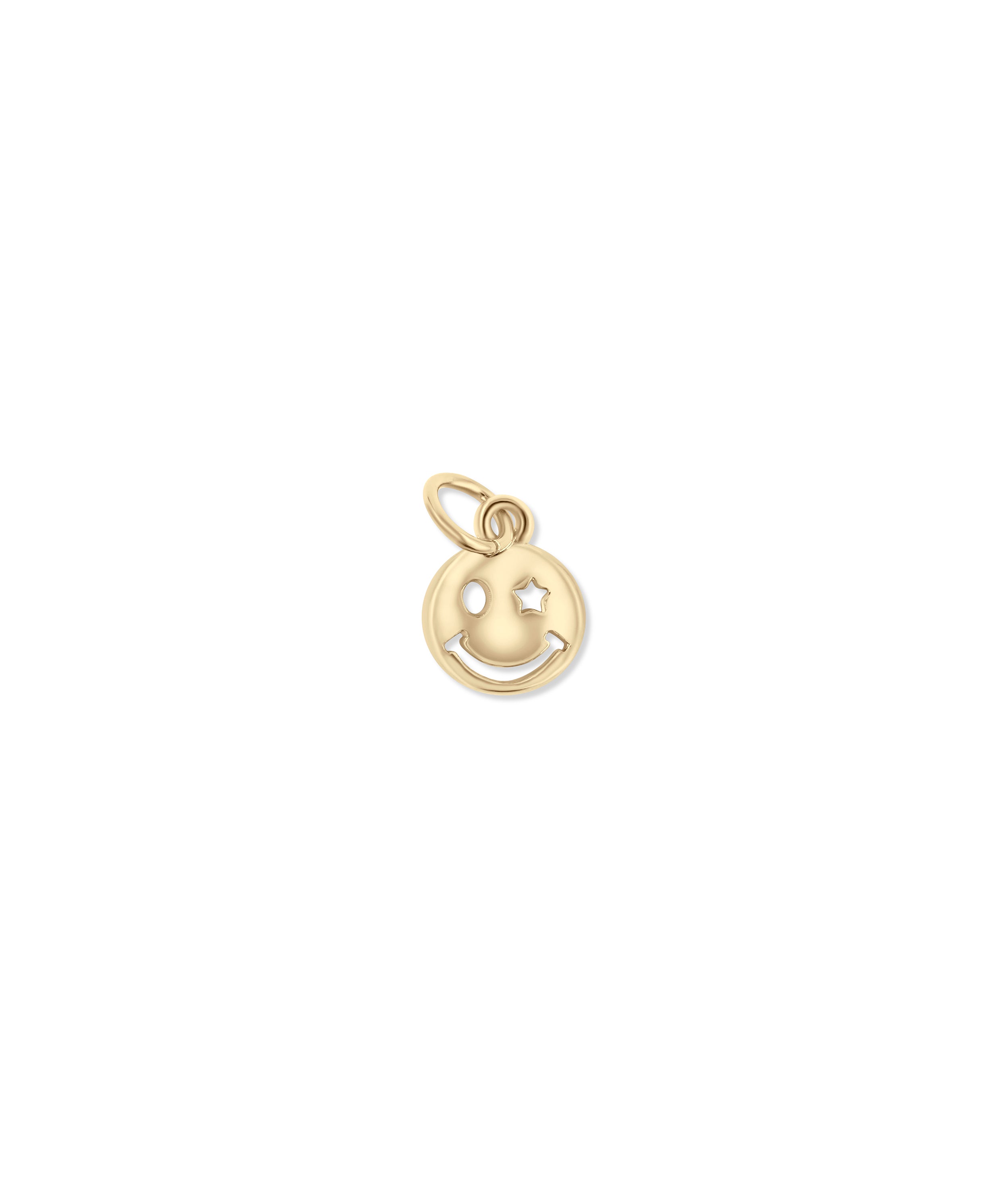 Gold Smiley Charm - 79e | Everyday 14K Gold Jewelry