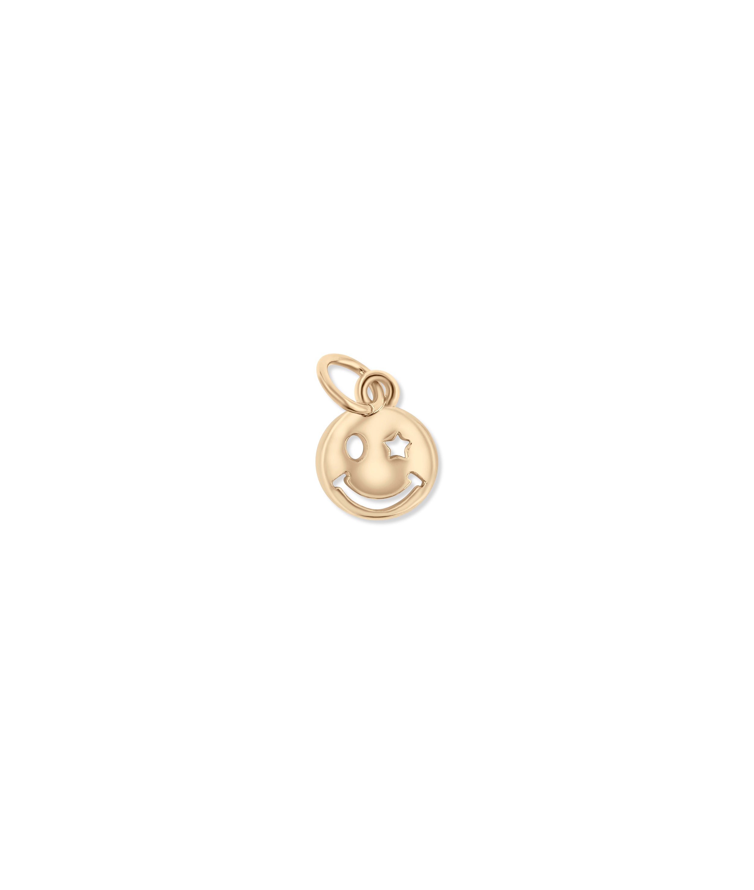 Gold Smiley Charm - 79e | Everyday 14K Gold Jewelry