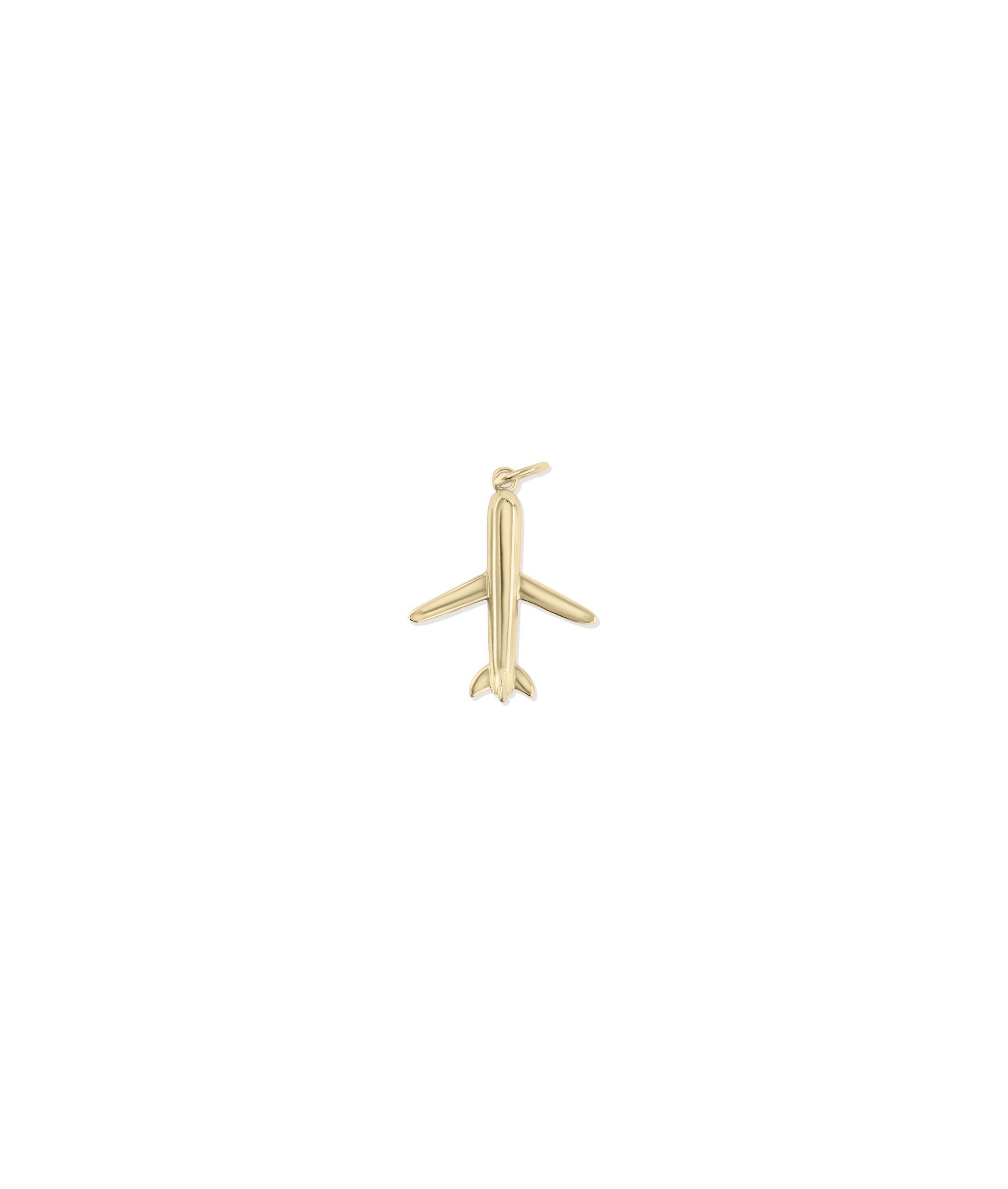 Gold Airplane Charm - 79e | Everyday 14K Gold Jewelry