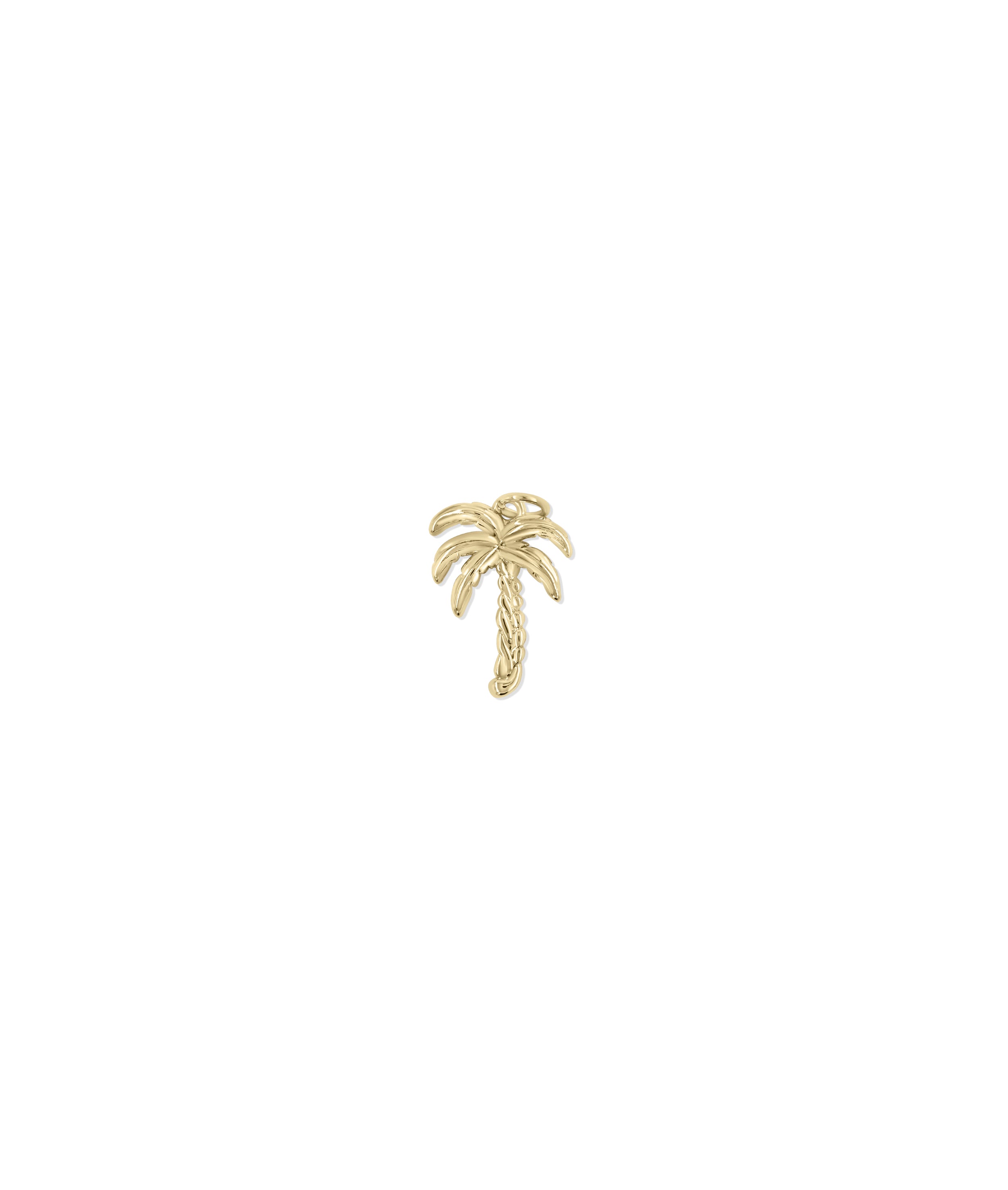 Gold Palm Tree Charm - 79e | Everyday 14K Gold Jewelry