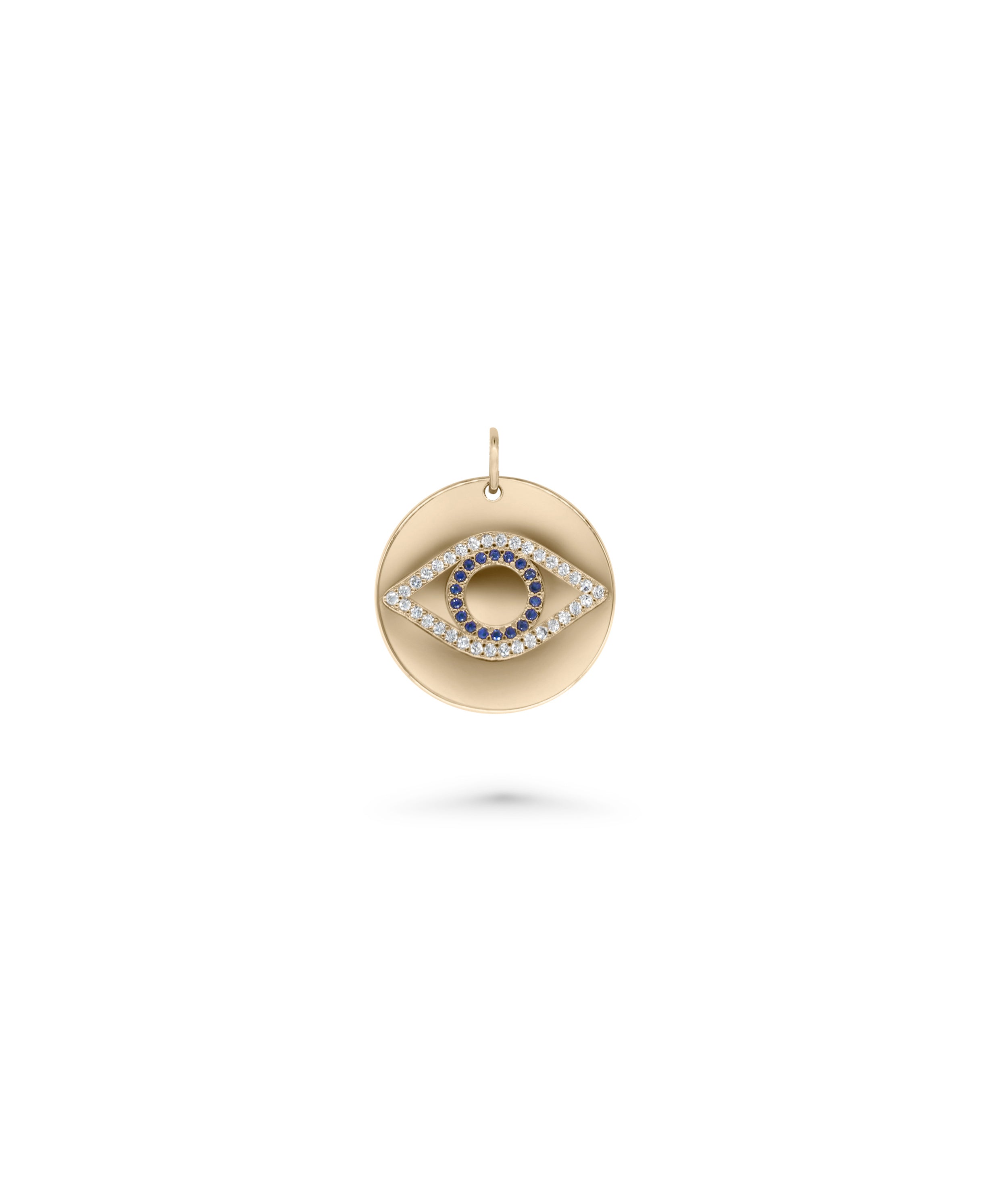 Evil Eye Coin Charm - 79e | Everyday 14K Gold Jewelry