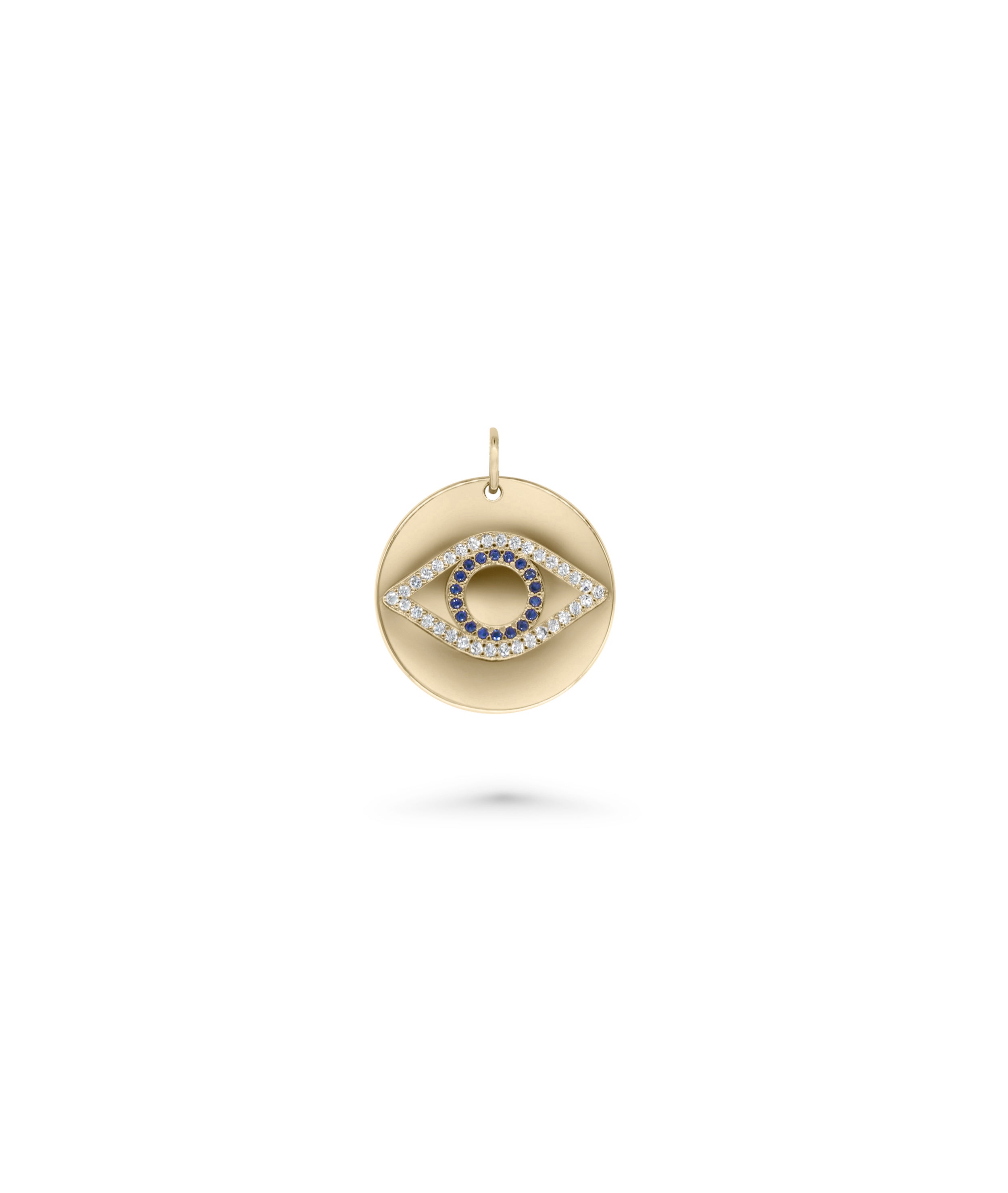 Evil Eye Coin Charm - 79e | Everyday 14K Gold Jewelry