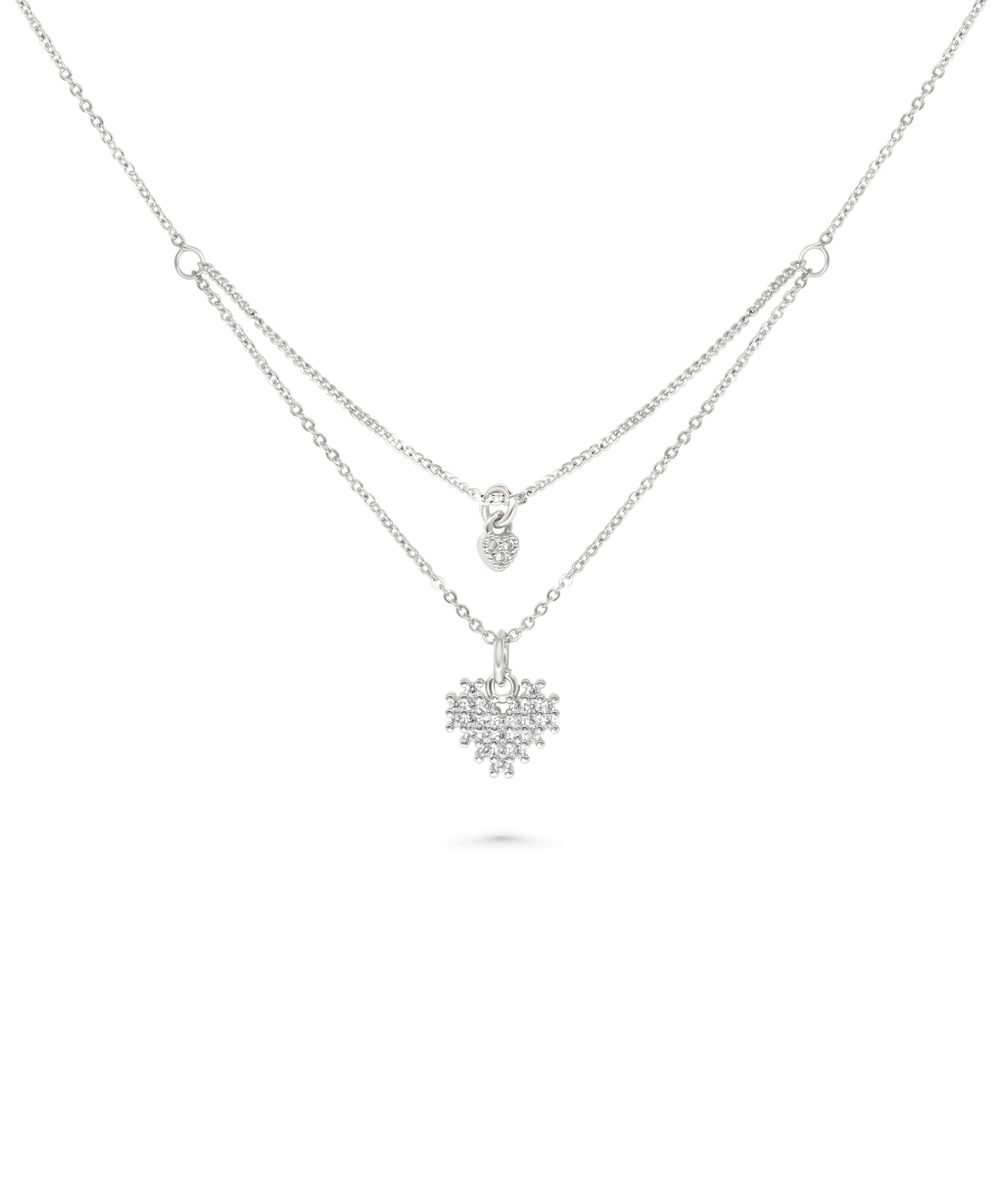 Heart Layered Necklace - 79e | Everyday 14K Gold Jewelry