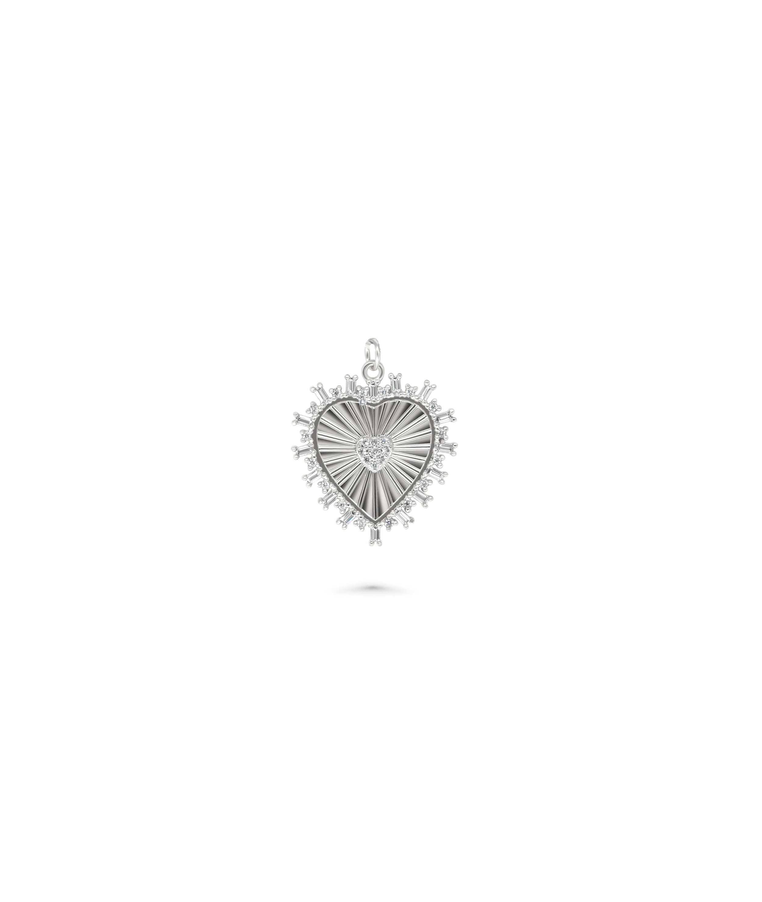 Heart Groove Charm - 79e | Everyday 14K Gold Jewelry