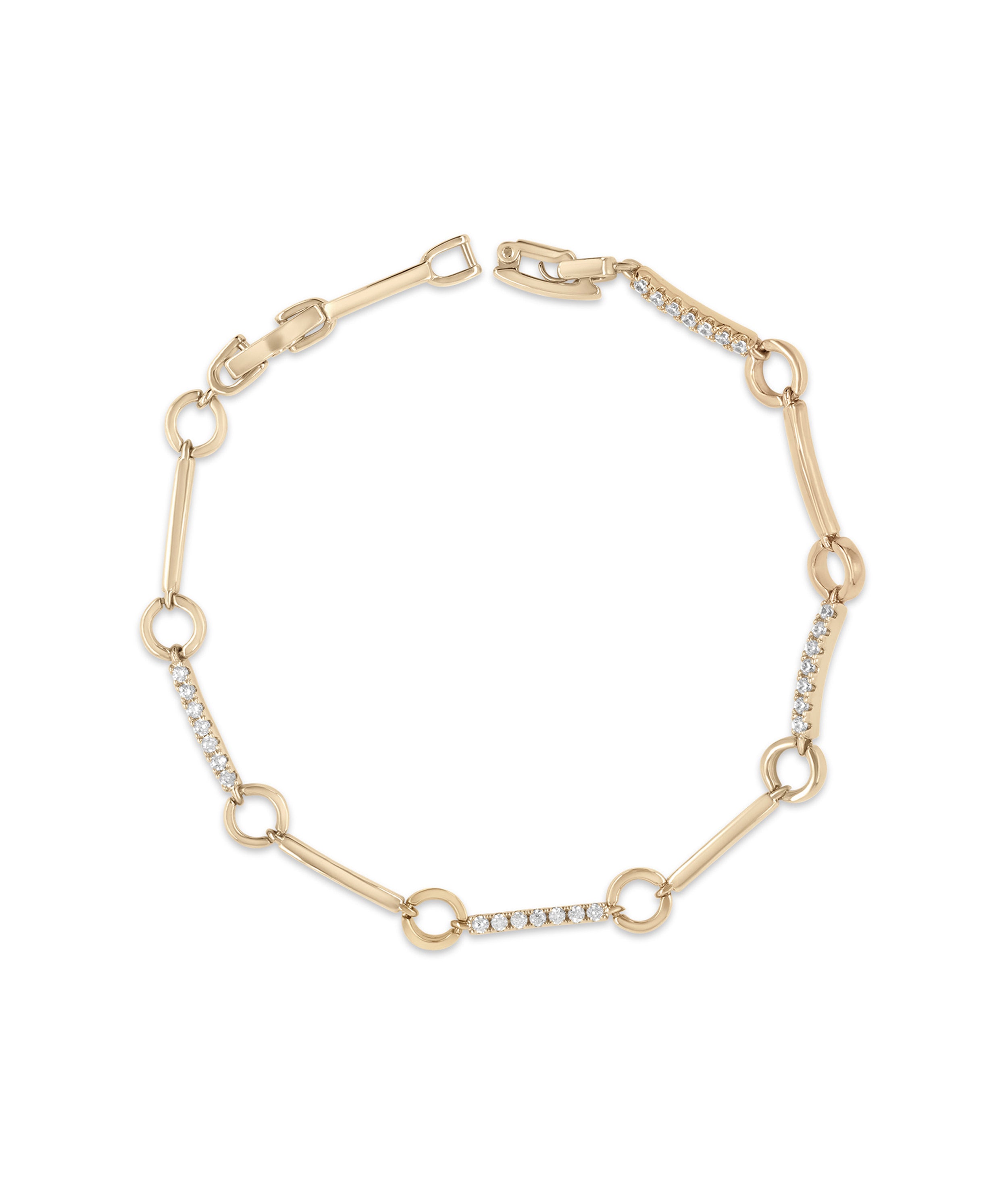 Circle Link Bracelet - 79e | Everyday 14K Gold Jewelry