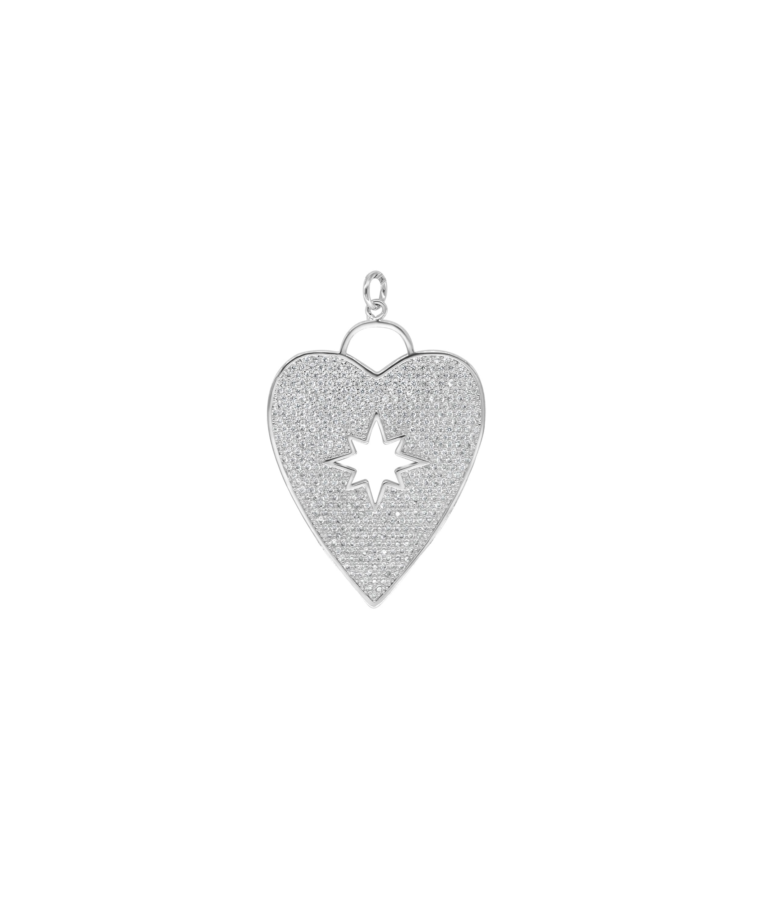 Heart Pave Charm - 79e | Everyday 14K Gold Jewelry