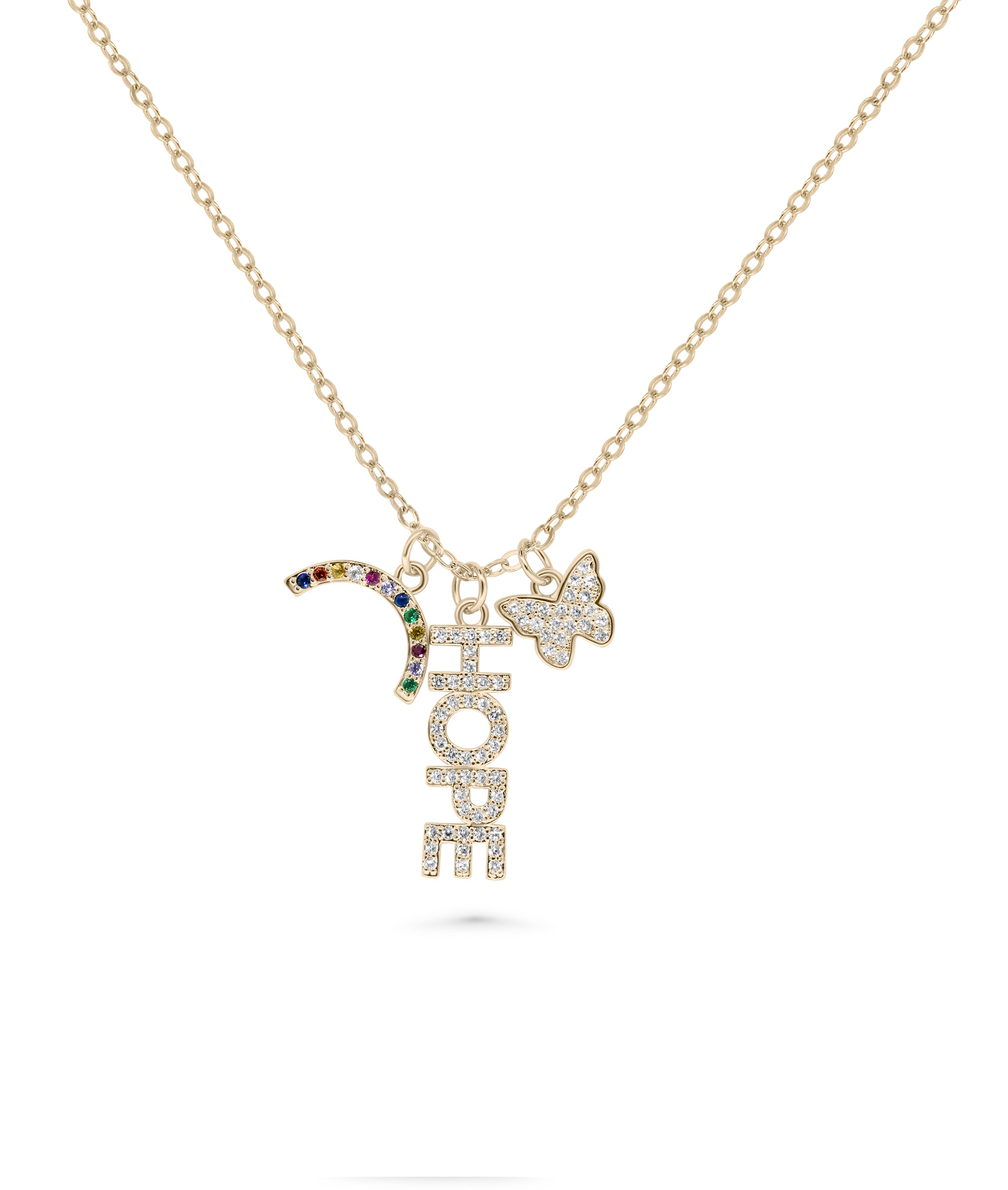 Hope Charm Necklace - 79e | Everyday 14K Gold Jewelry