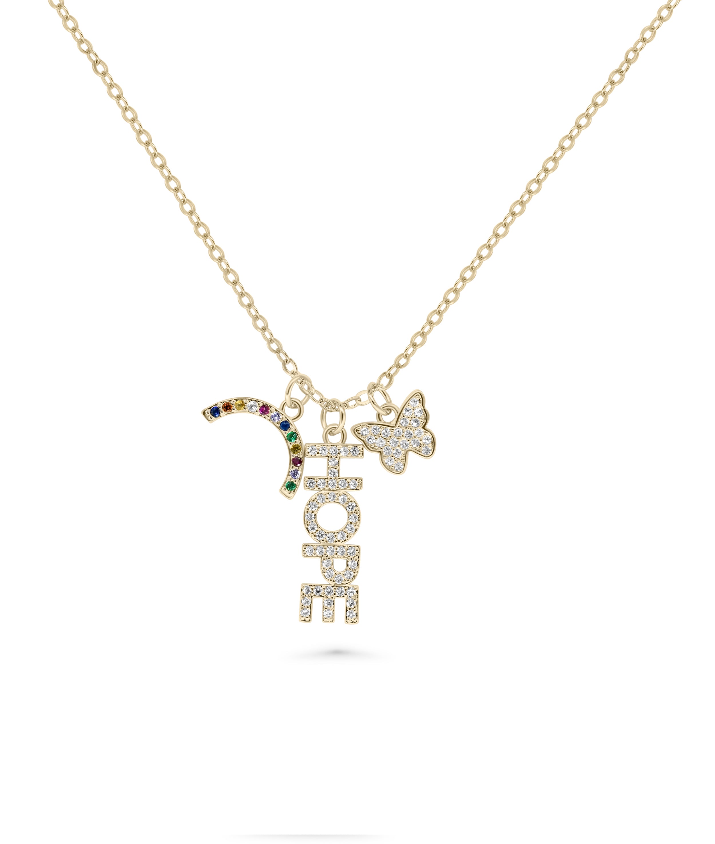 Hope Charm Necklace - 79e | Everyday 14K Gold Jewelry
