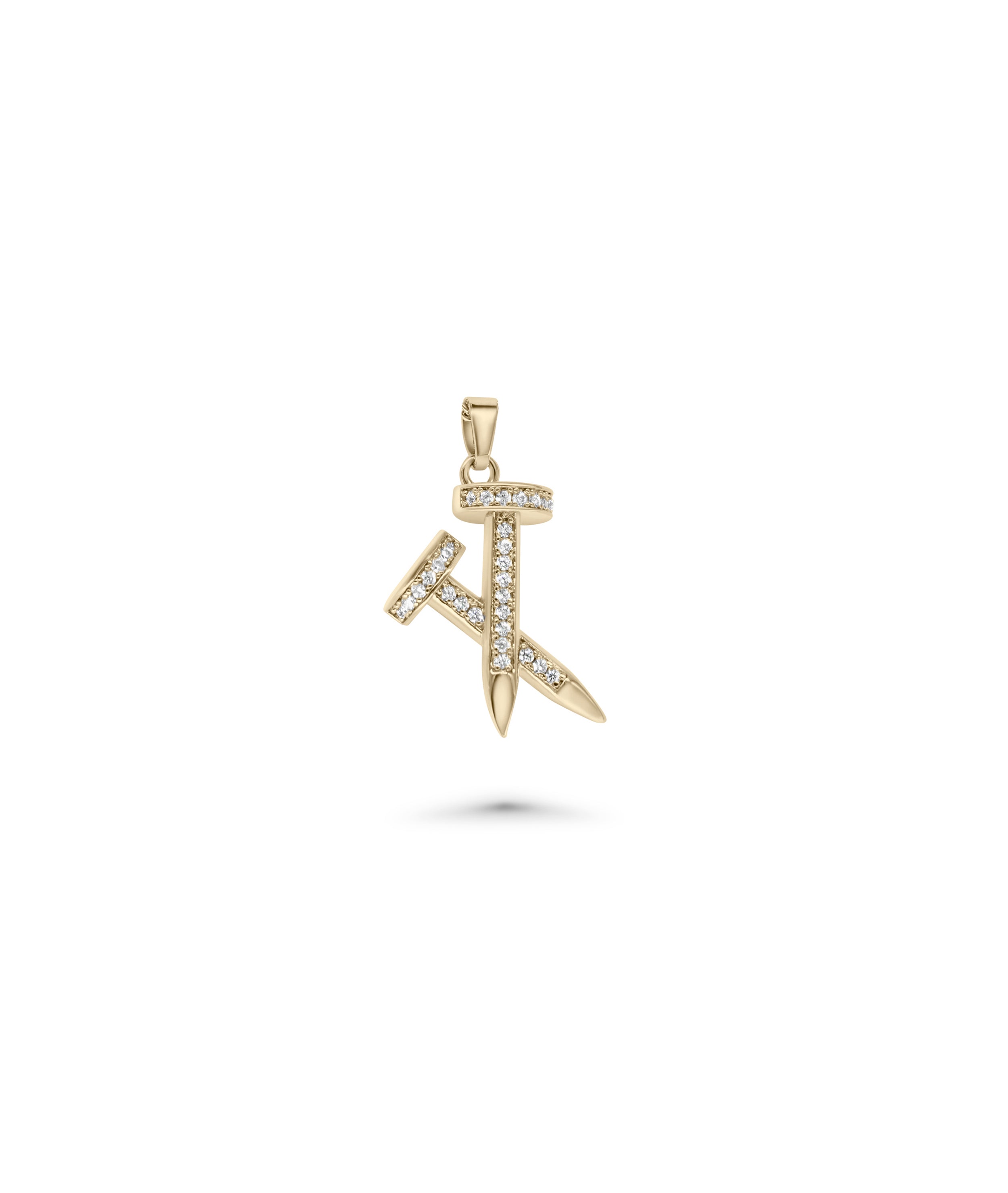 Diamond Nail Charm - 79e | Everyday 14K Gold Jewelry