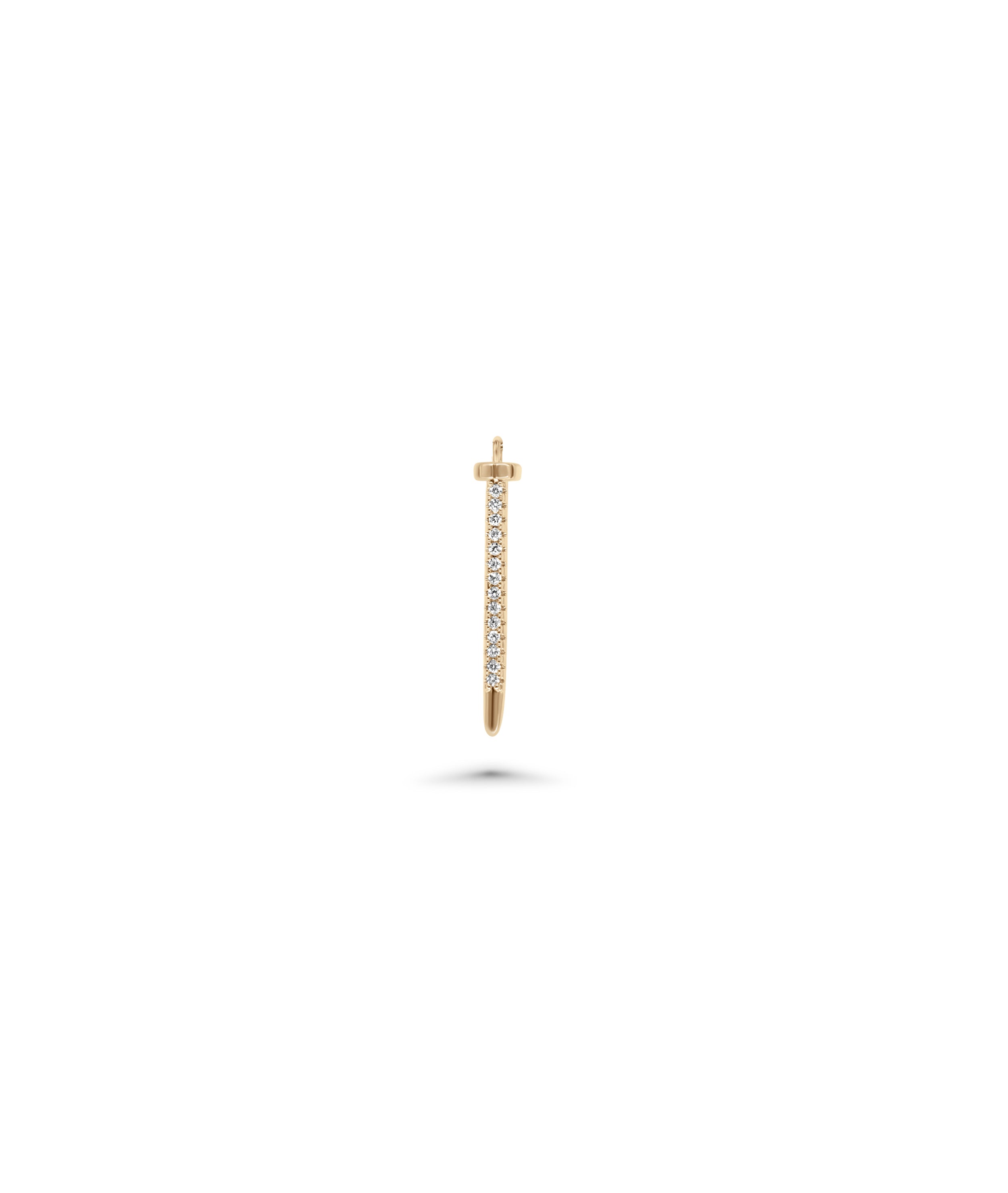 Diamond Nail Charm - 79e | Everyday 14K Gold Jewelry