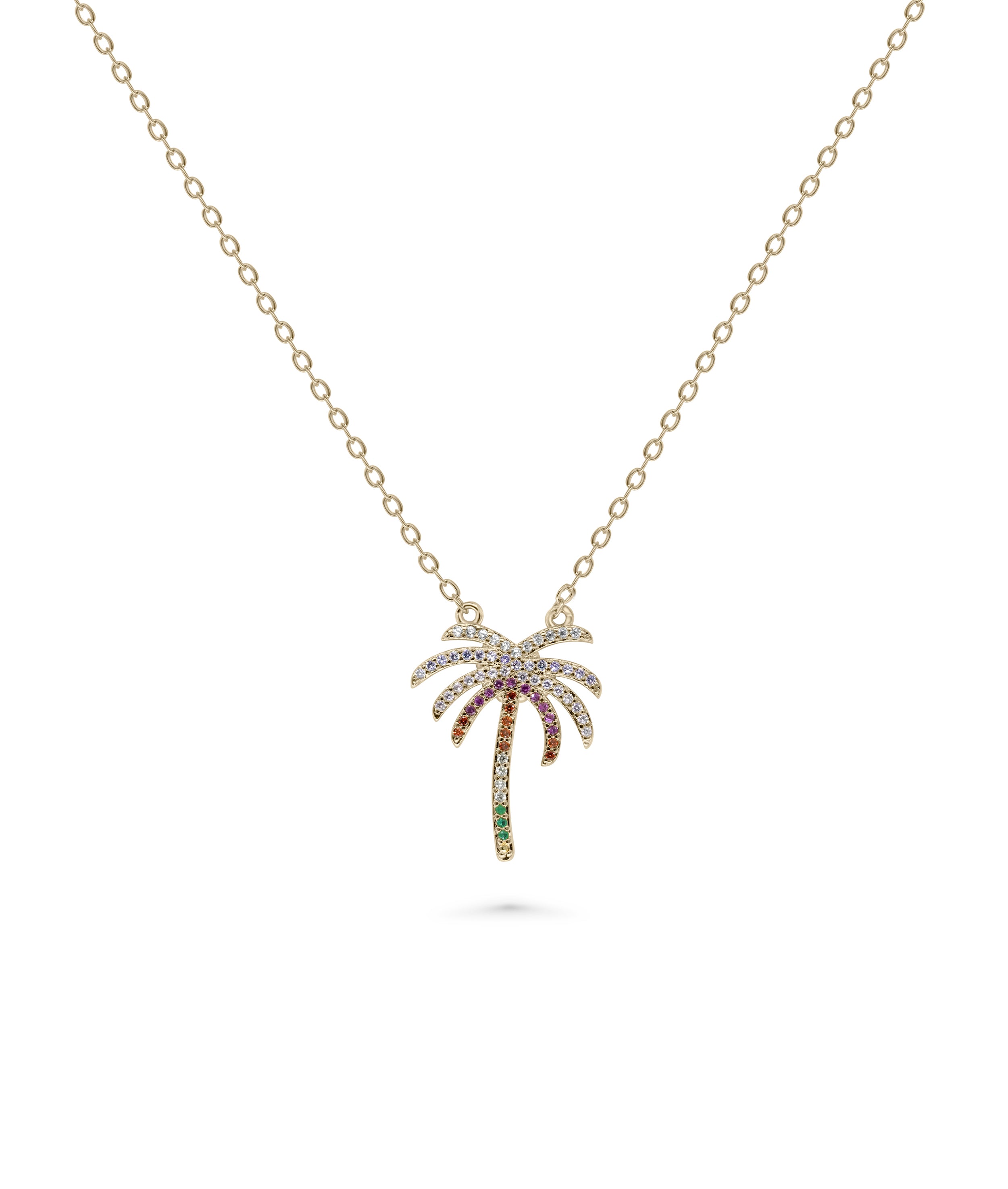 Palm Tree Necklace - 79e | Everyday 14K Gold Jewelry