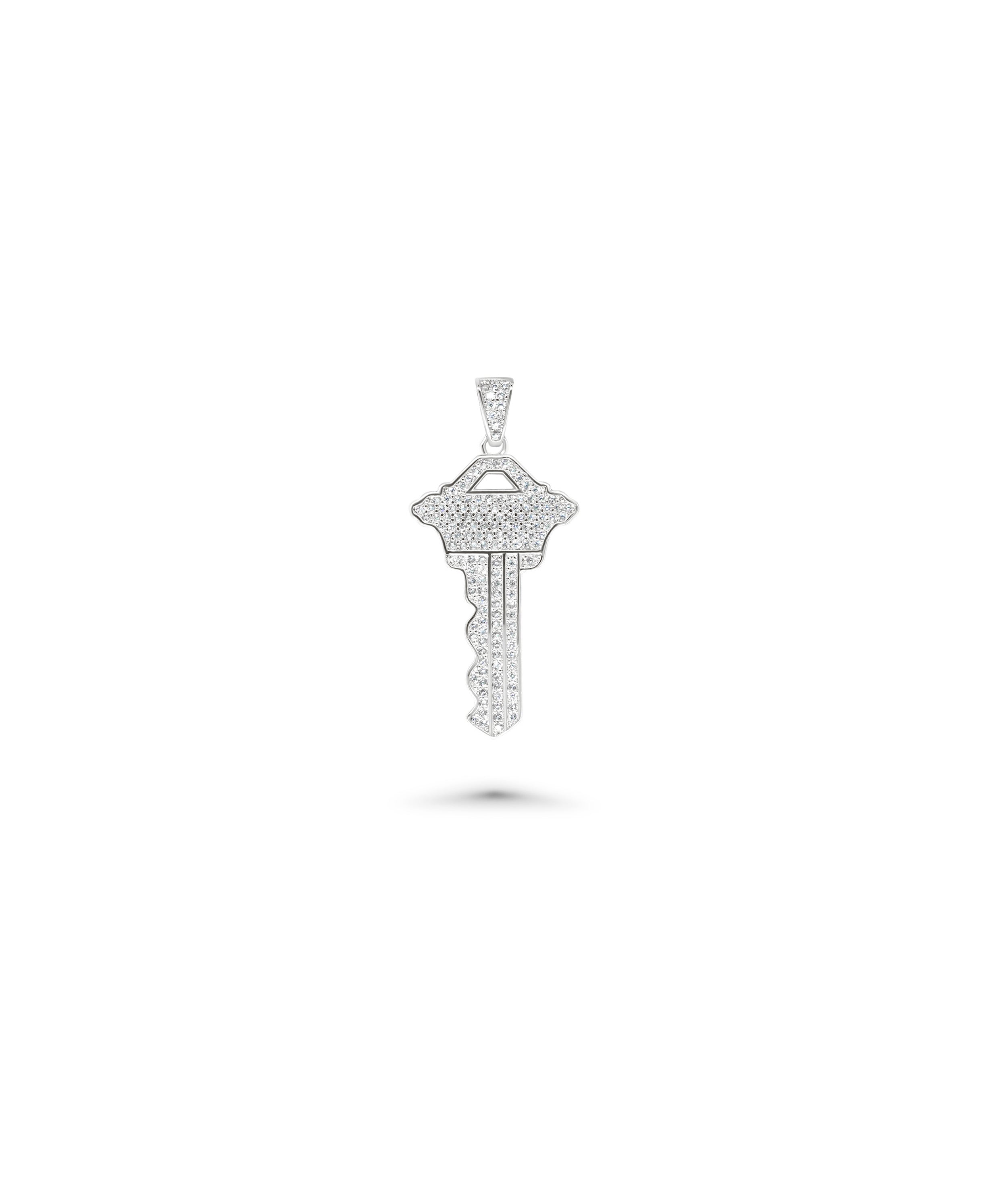 Diamond Key Charm - 79e | Everyday 14K Gold Jewelry