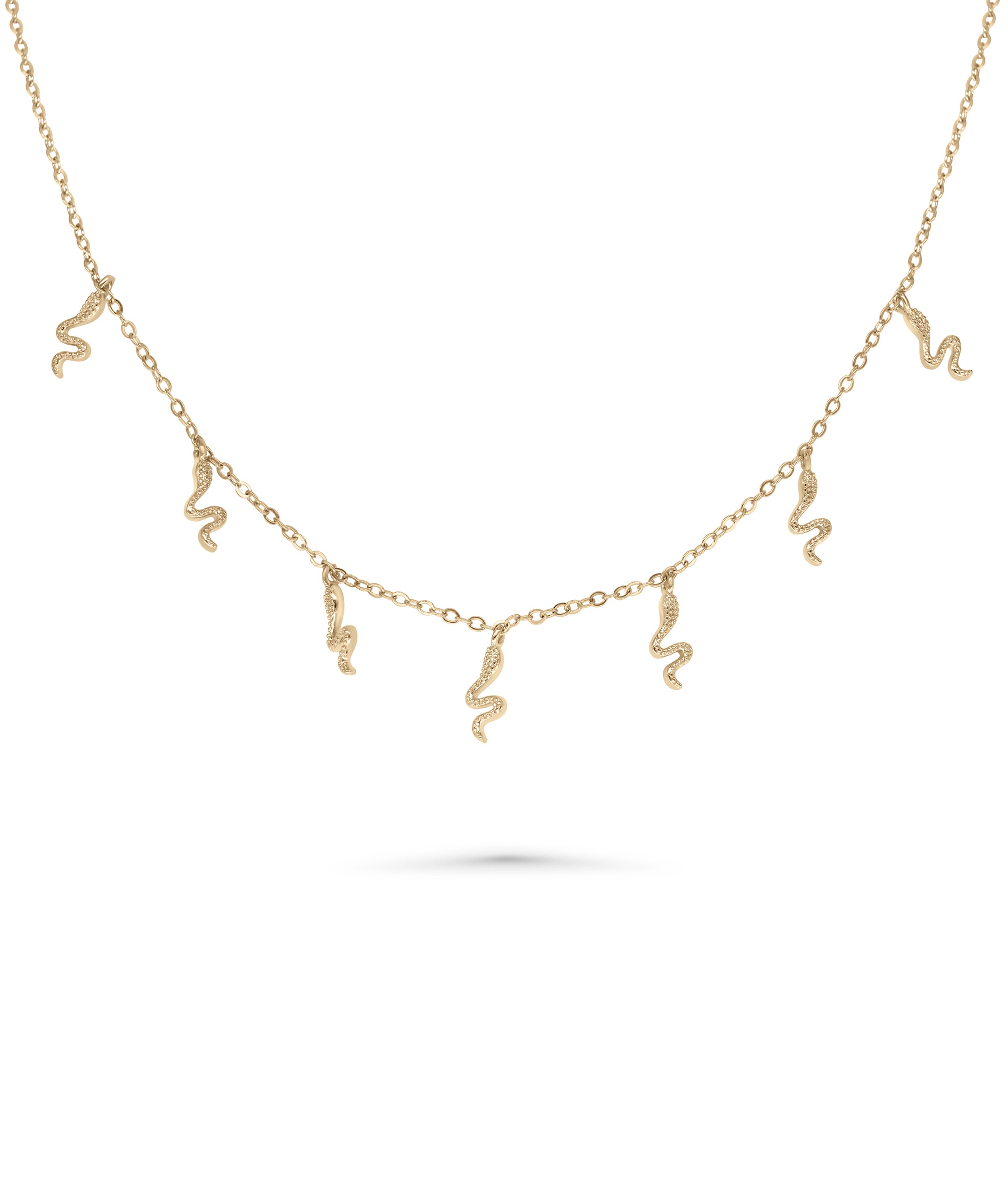 Snake Drop Necklace - 79e | Everyday 14K Gold Jewelry