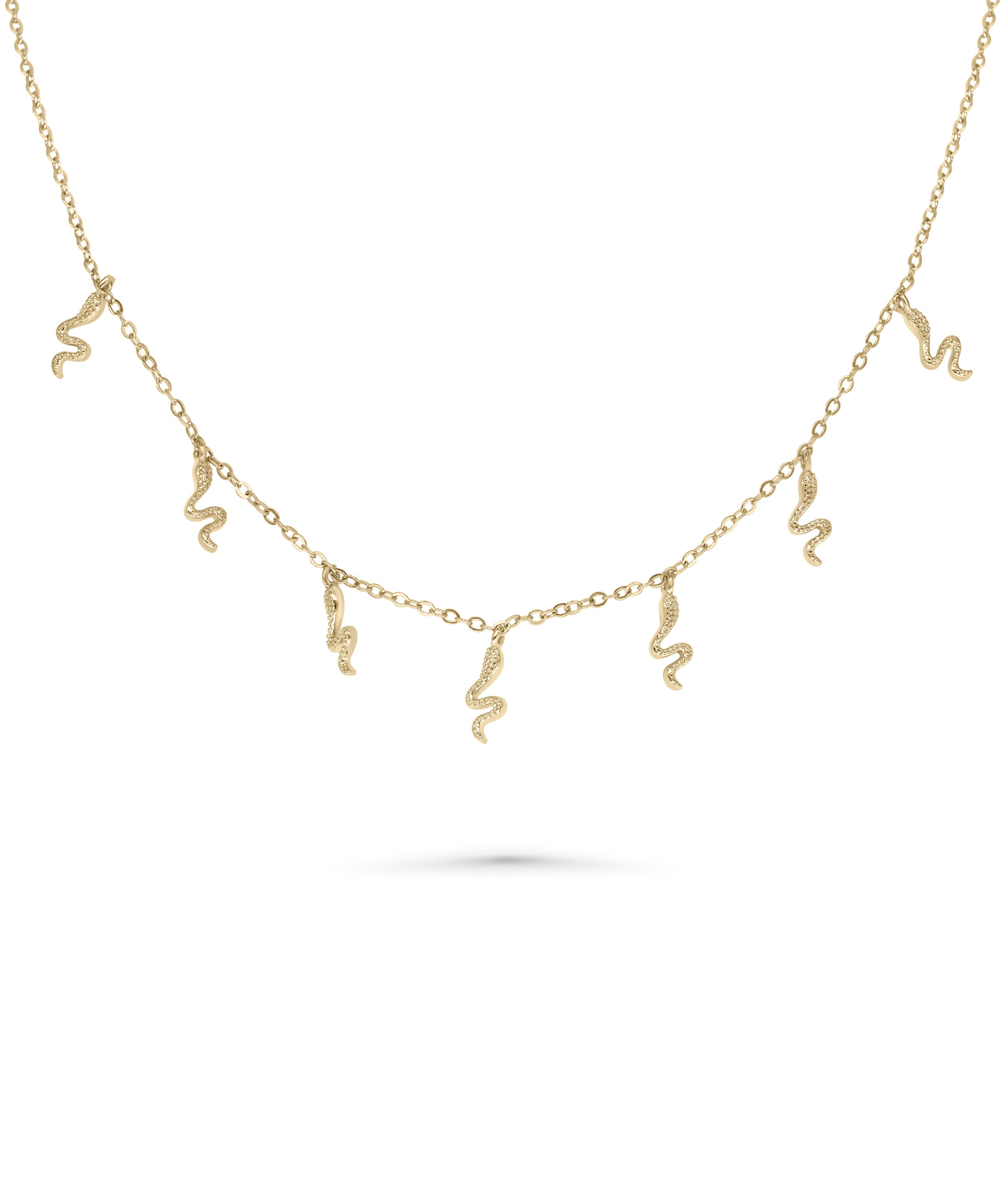 Snake Drop Necklace - 79e | Everyday 14K Gold Jewelry