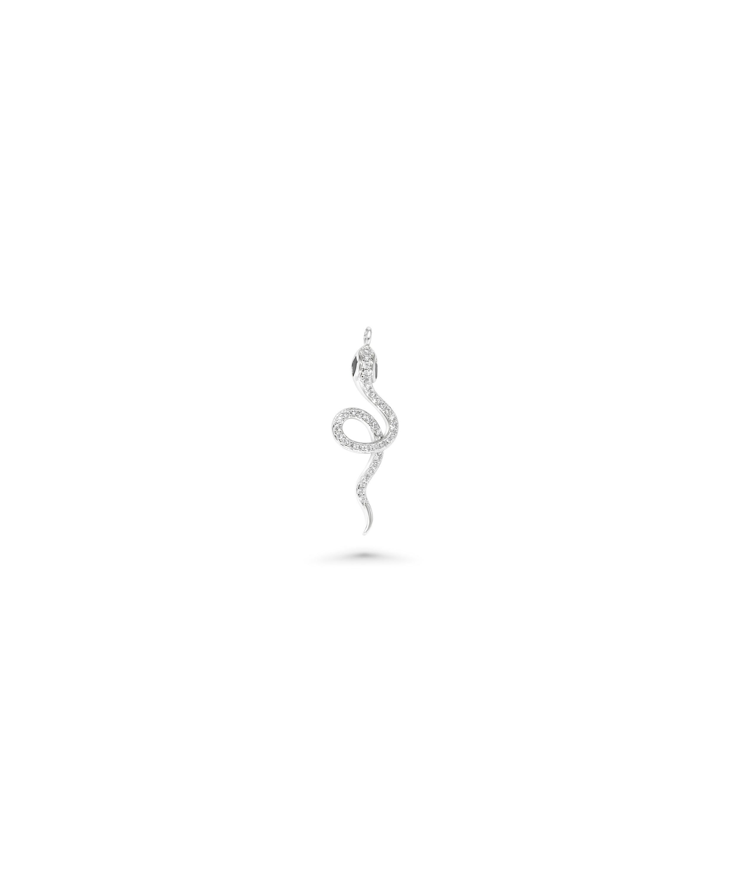 Diamond Snake Charm - 79e | Everyday 14K Gold Jewelry