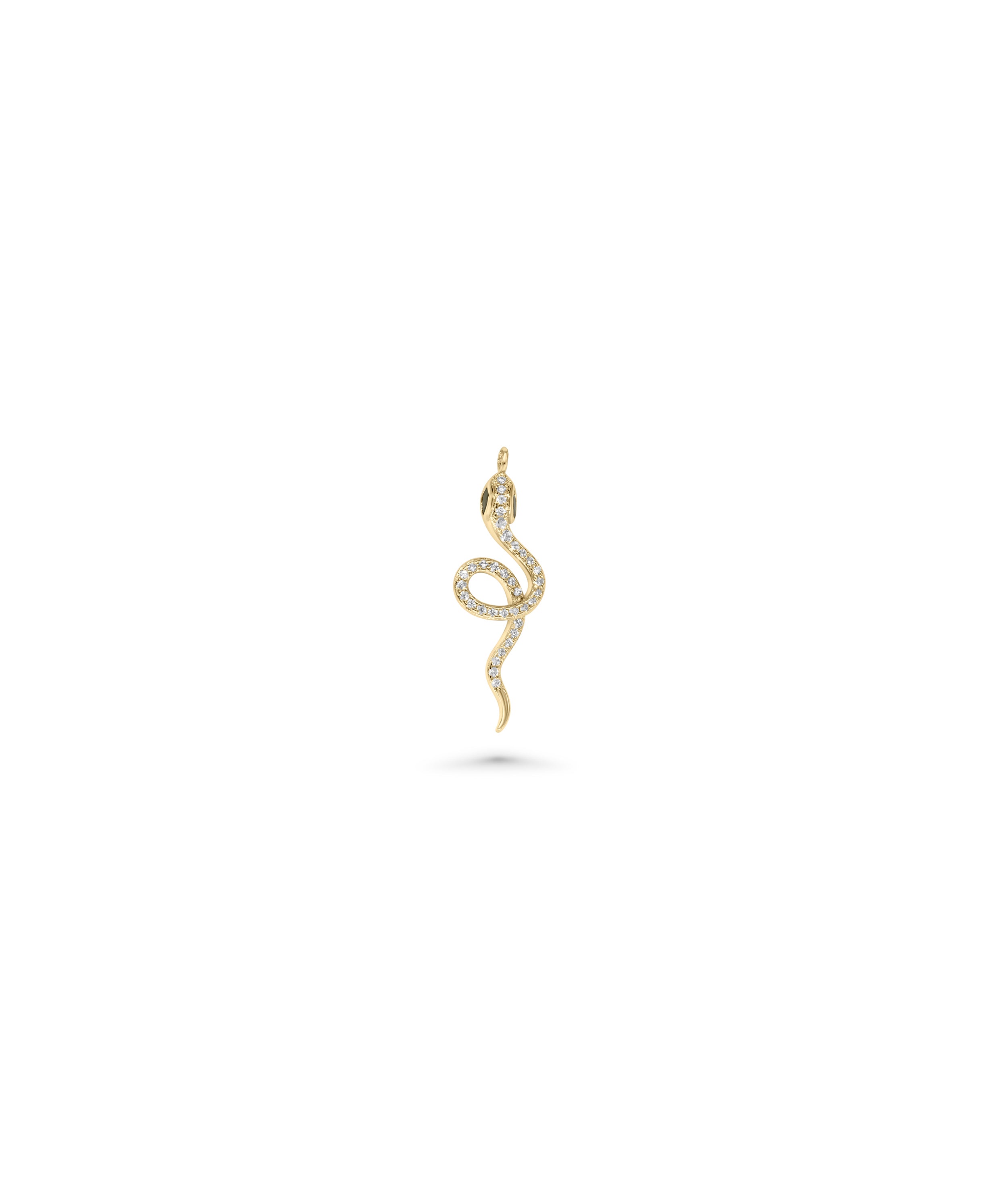 Diamond Snake Charm - 79e | Everyday 14K Gold Jewelry