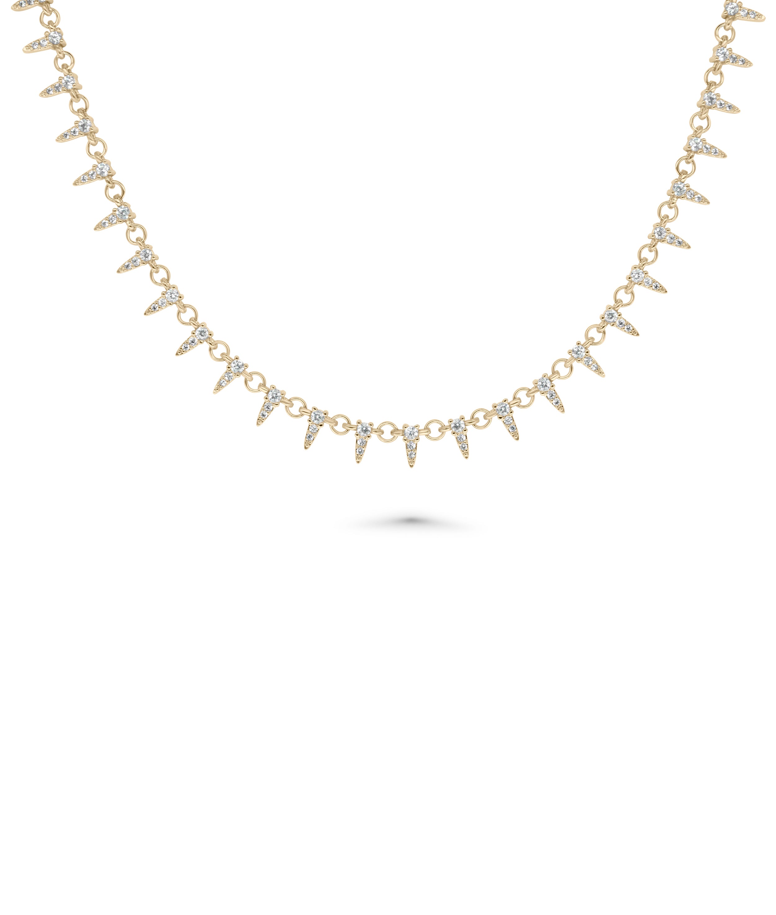 Layered Spikes Necklace - 79e | Everyday 14K Gold Jewelry