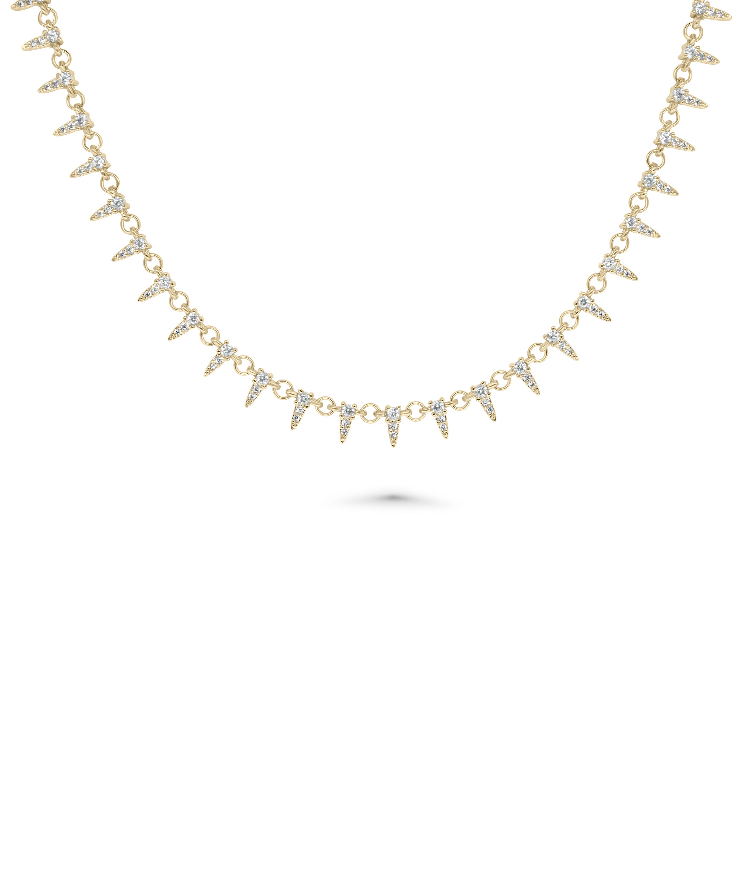 Layered Spikes Necklace - 79e | Everyday 14K Gold Jewelry